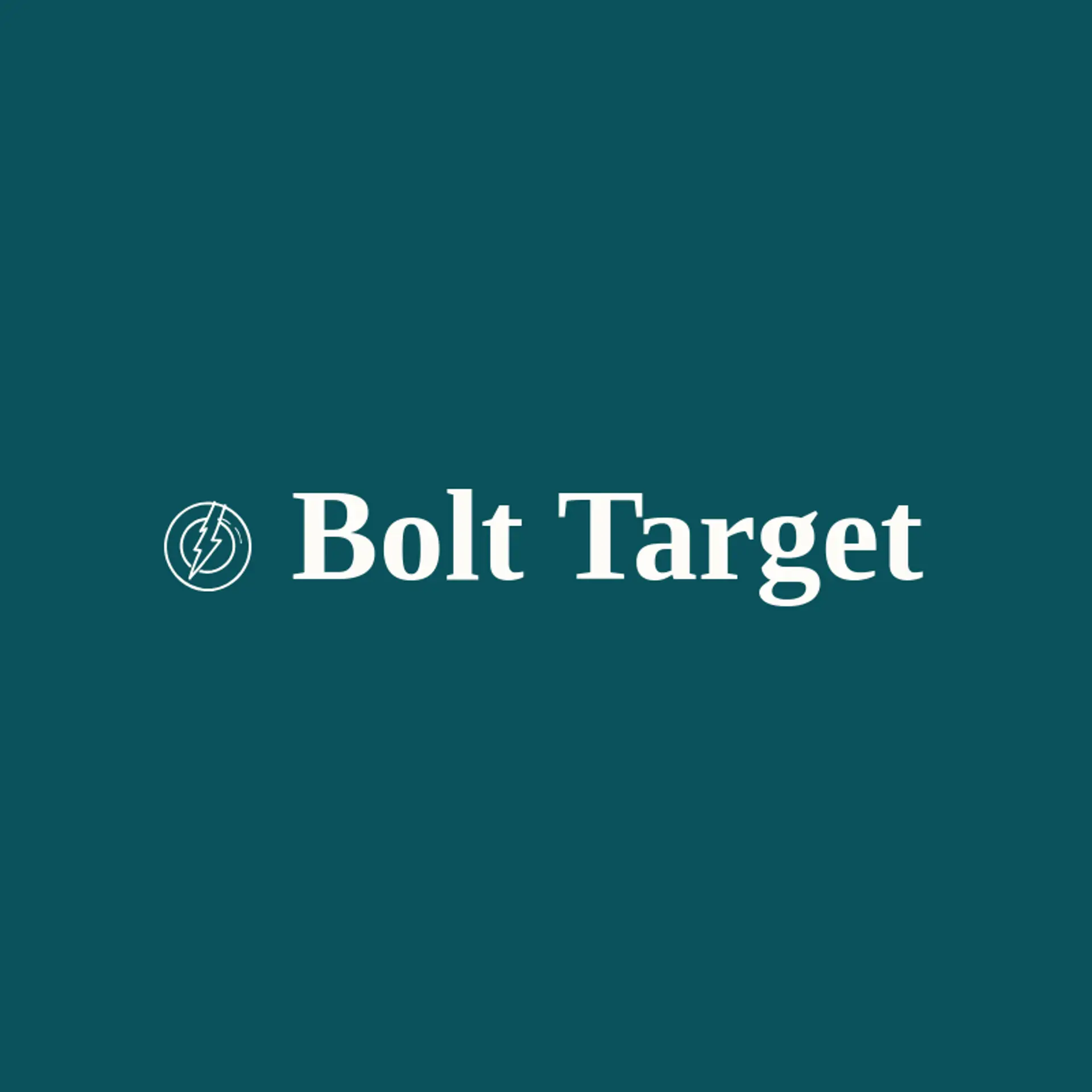Bolt Target logo for lightning bolt