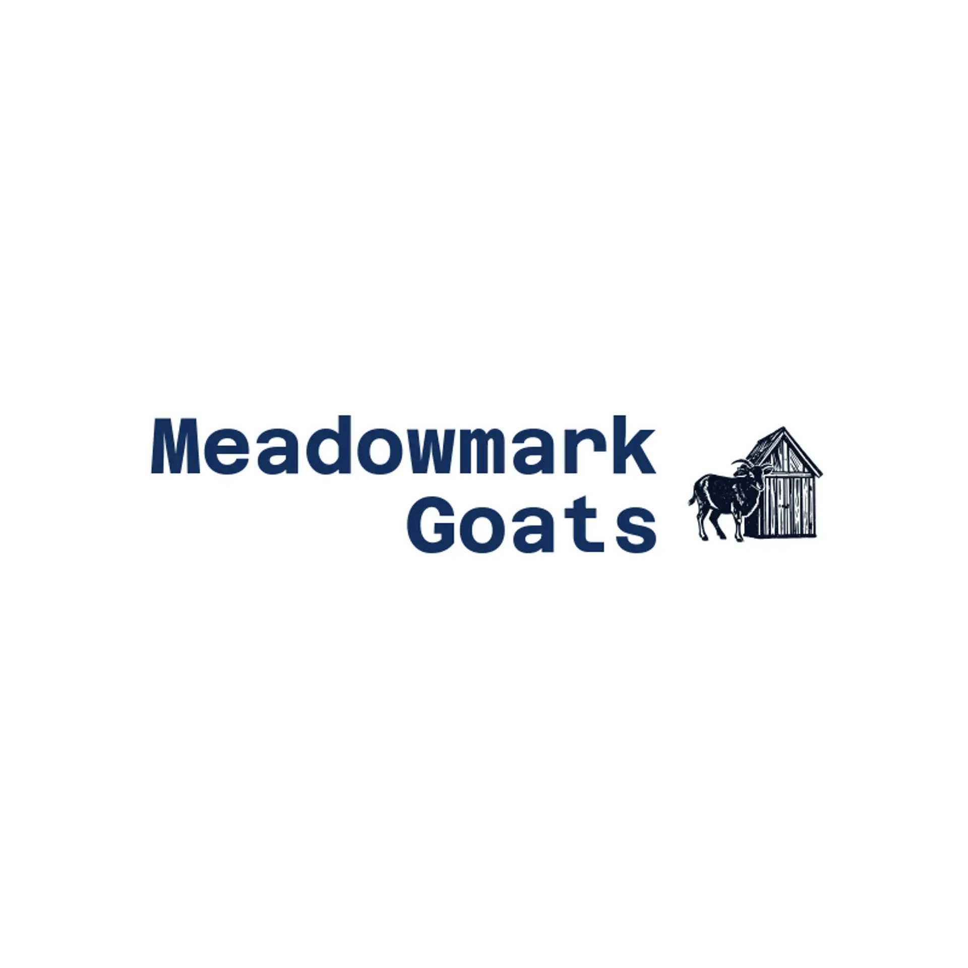 Meadowmark Goats logo for goat