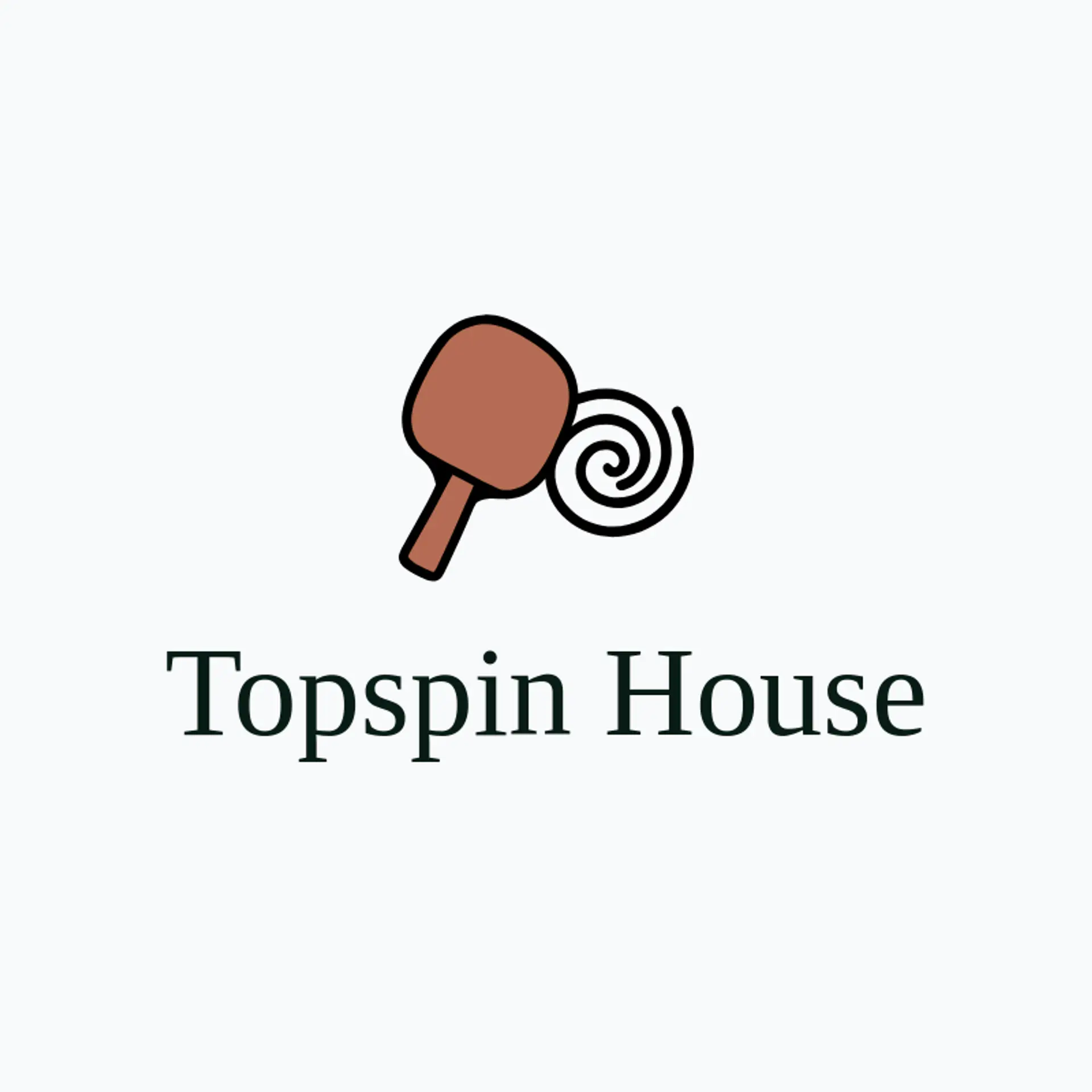 Topspin House logo for ping pong