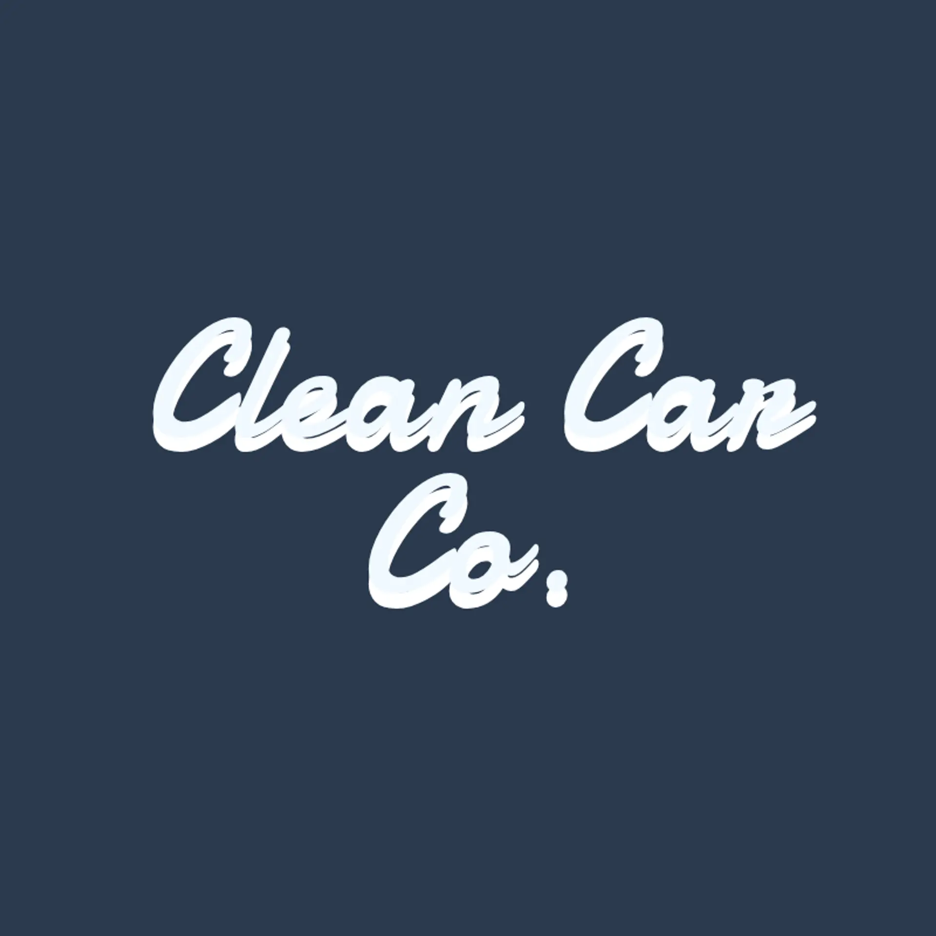 Clean Car Co. logo for car cleaning
