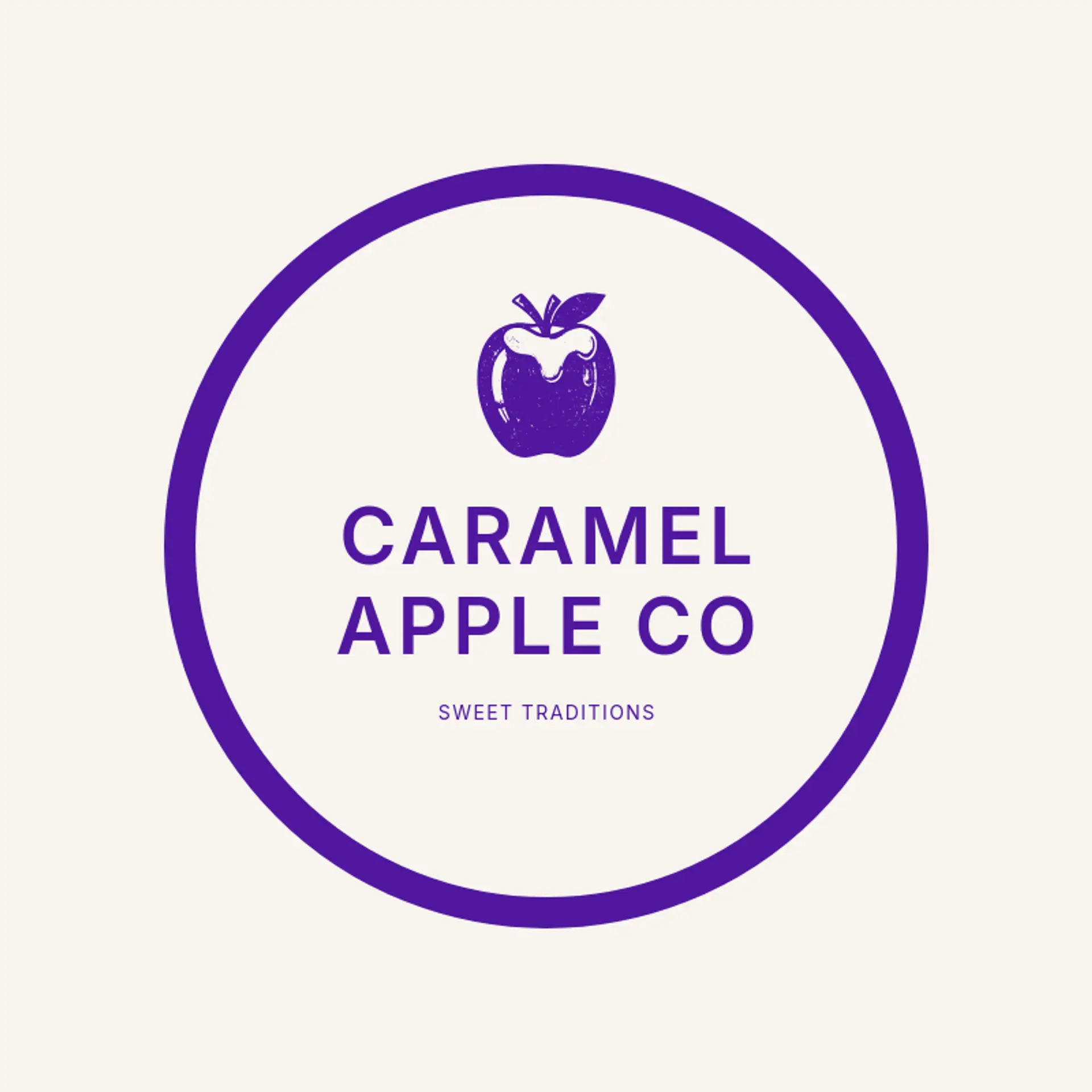 Caramel Apple Co logo for apple