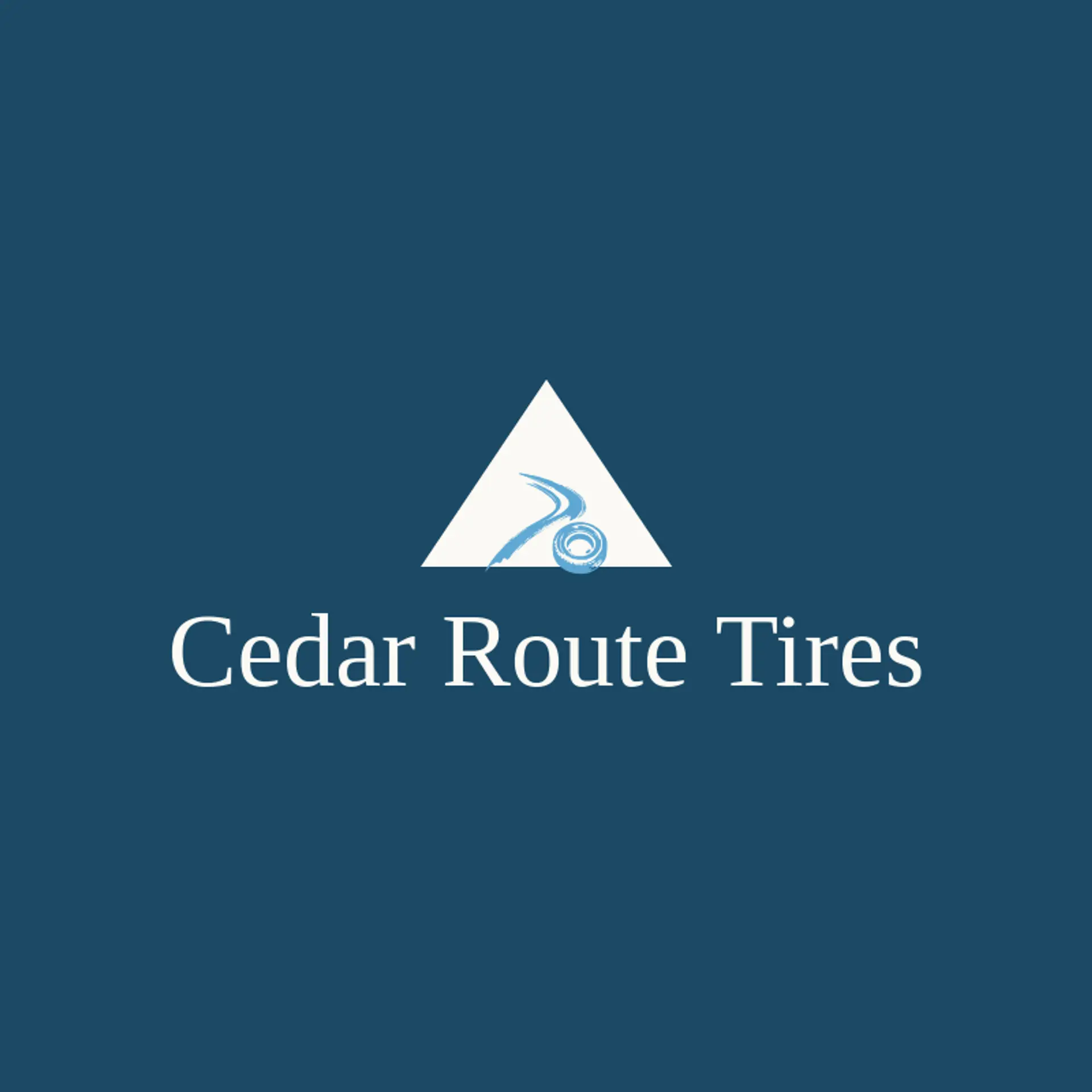 Cedar Route Tires logo for tire