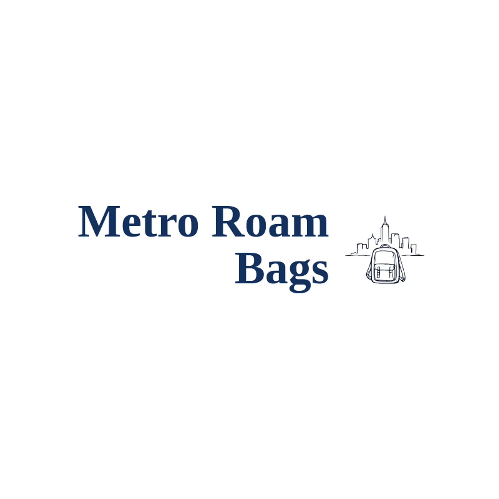 Metro Roam Bags logo for backpack