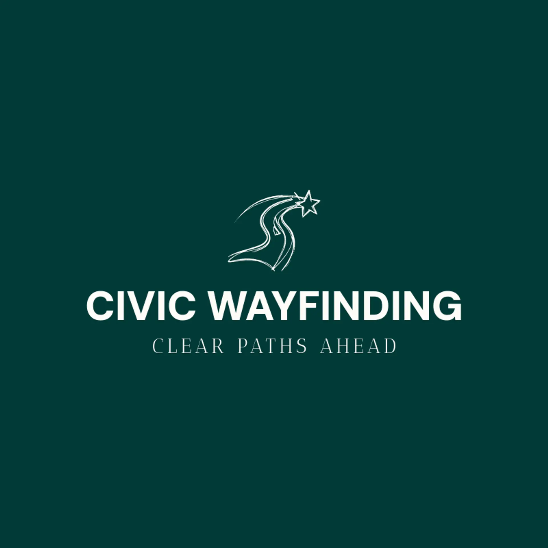 Civic Wayfinding logo for location