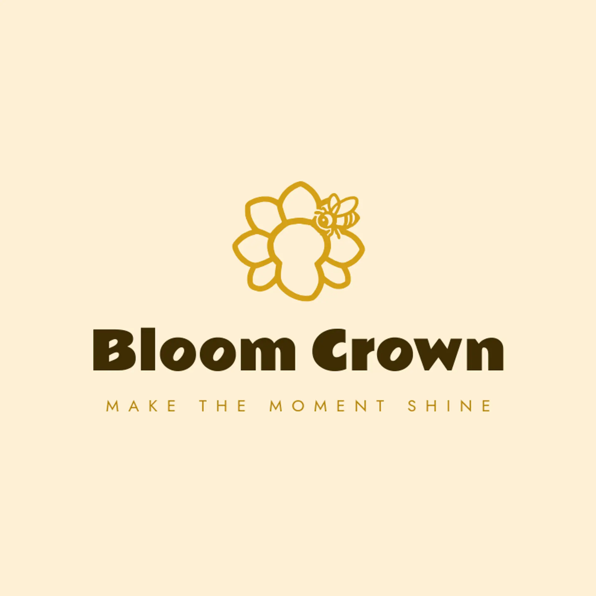 Bloom Crown logo for flower