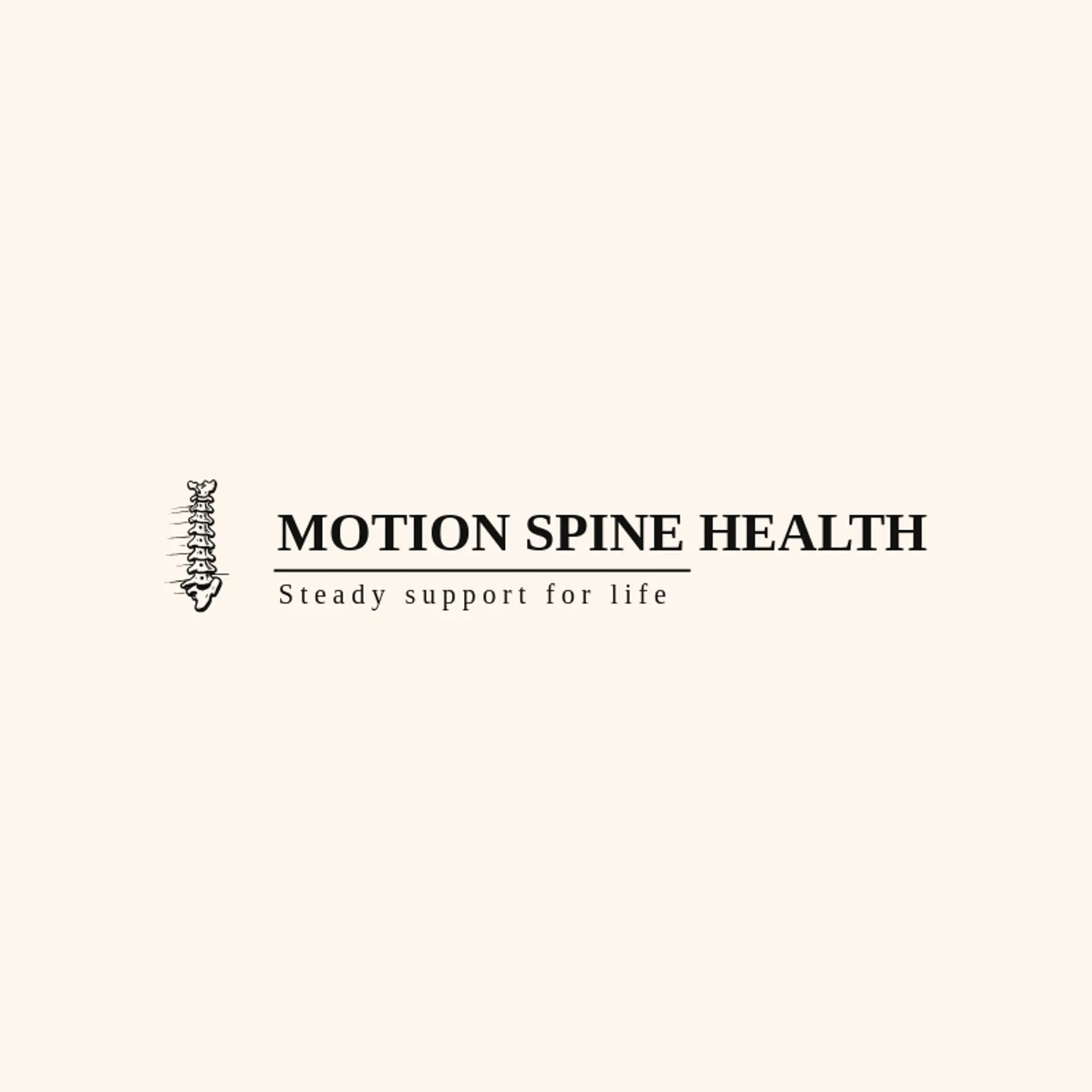 Motion Spine Health logo for spine