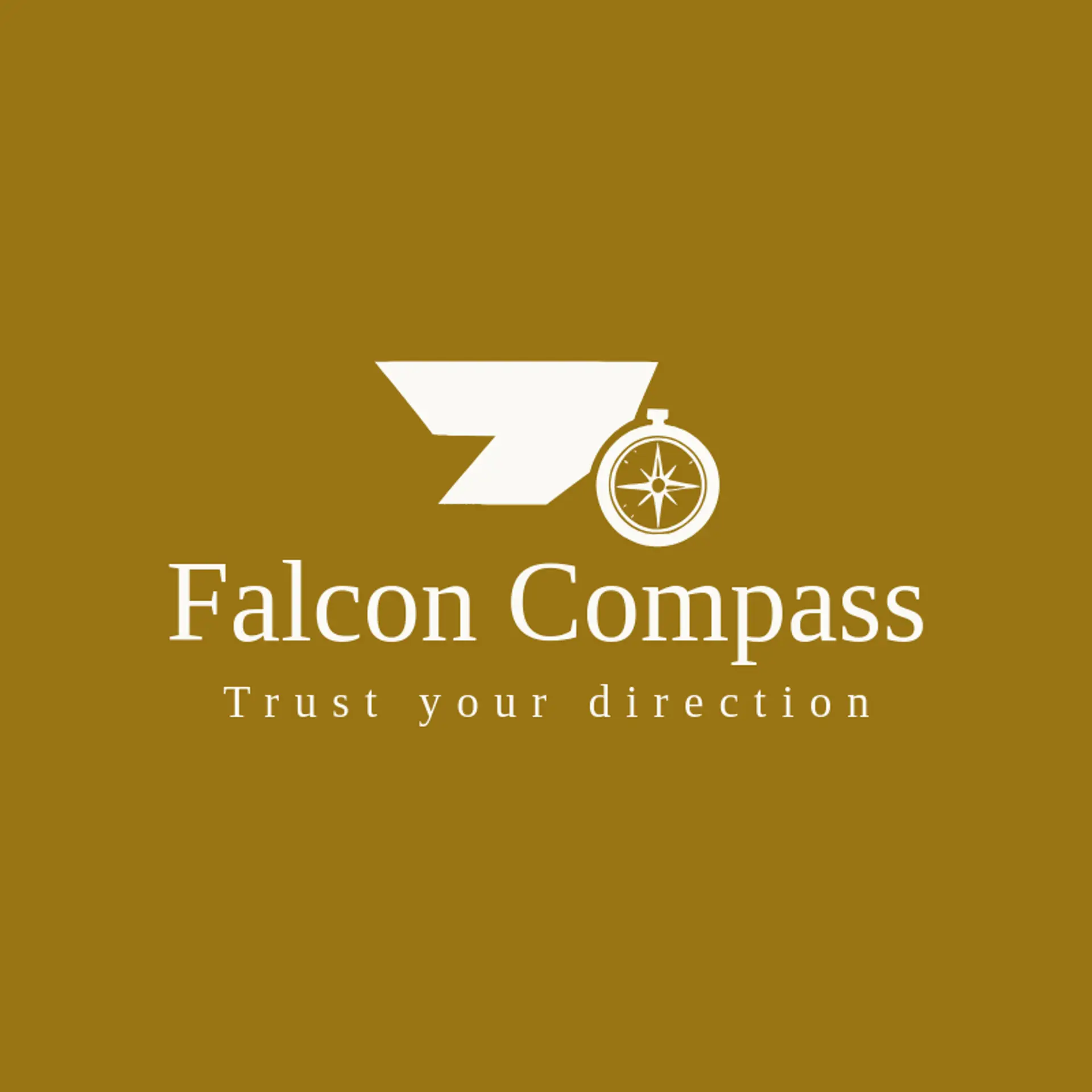 Falcon Compass logo for wing
