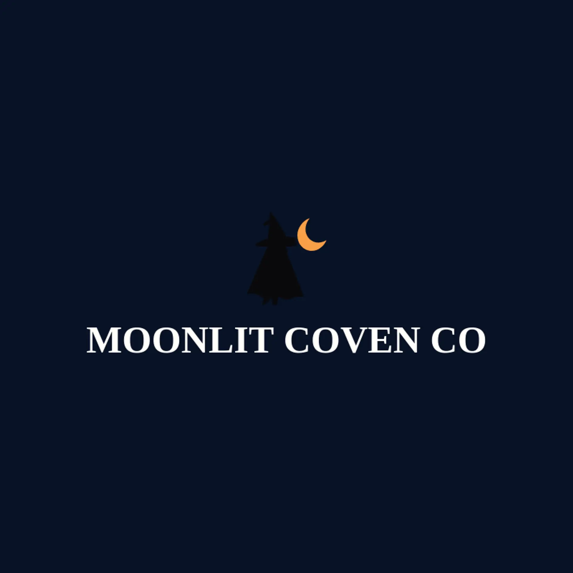 Moonlit Coven Co logo for witch
