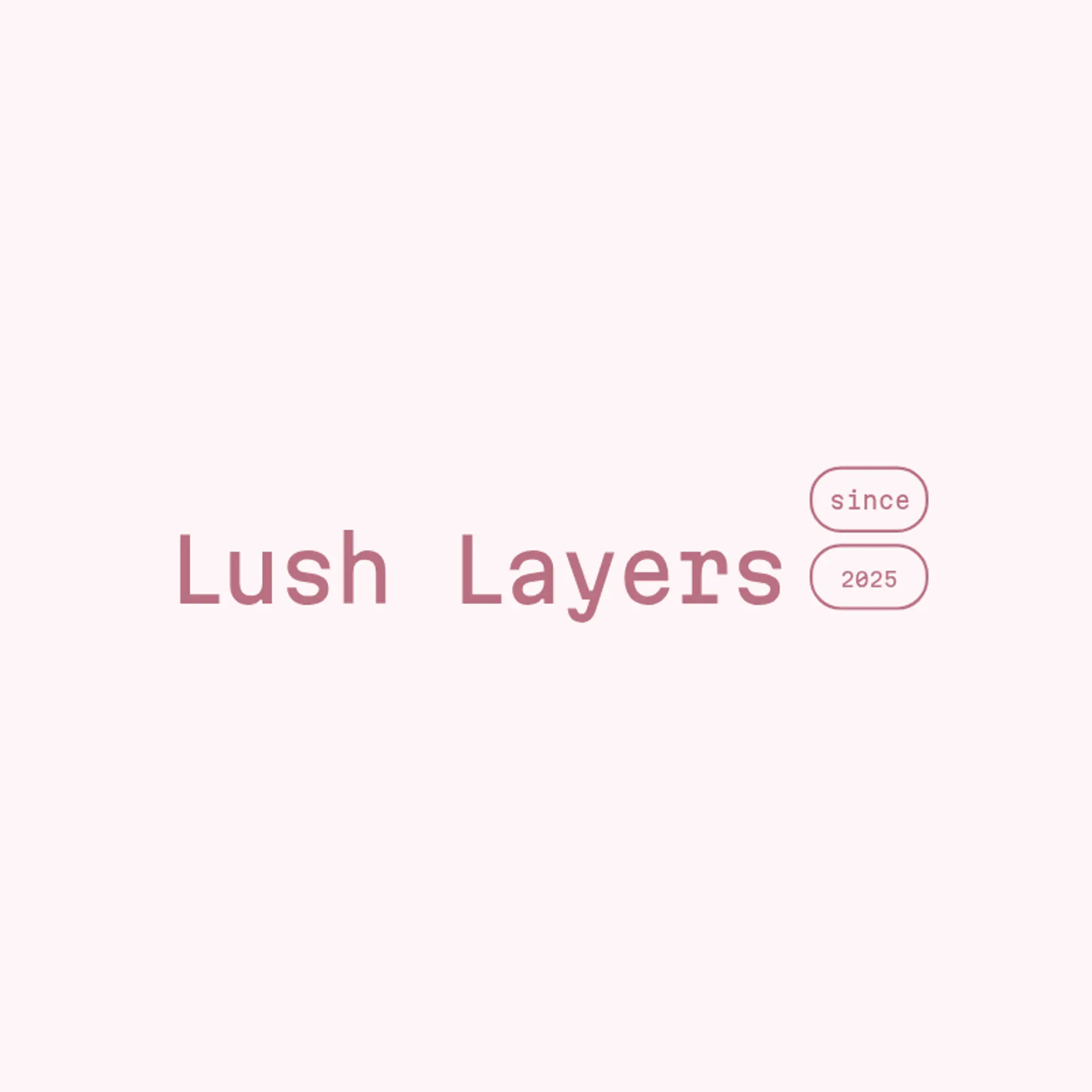 Lush Layers logo for beauty fashion