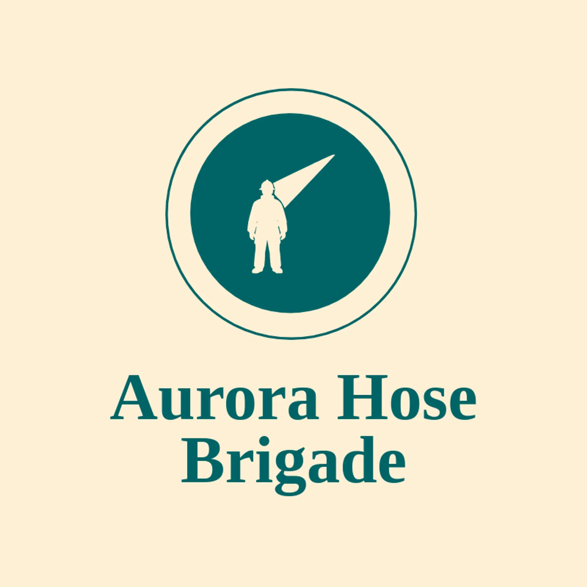 Aurora Hose Brigade logo for fireman