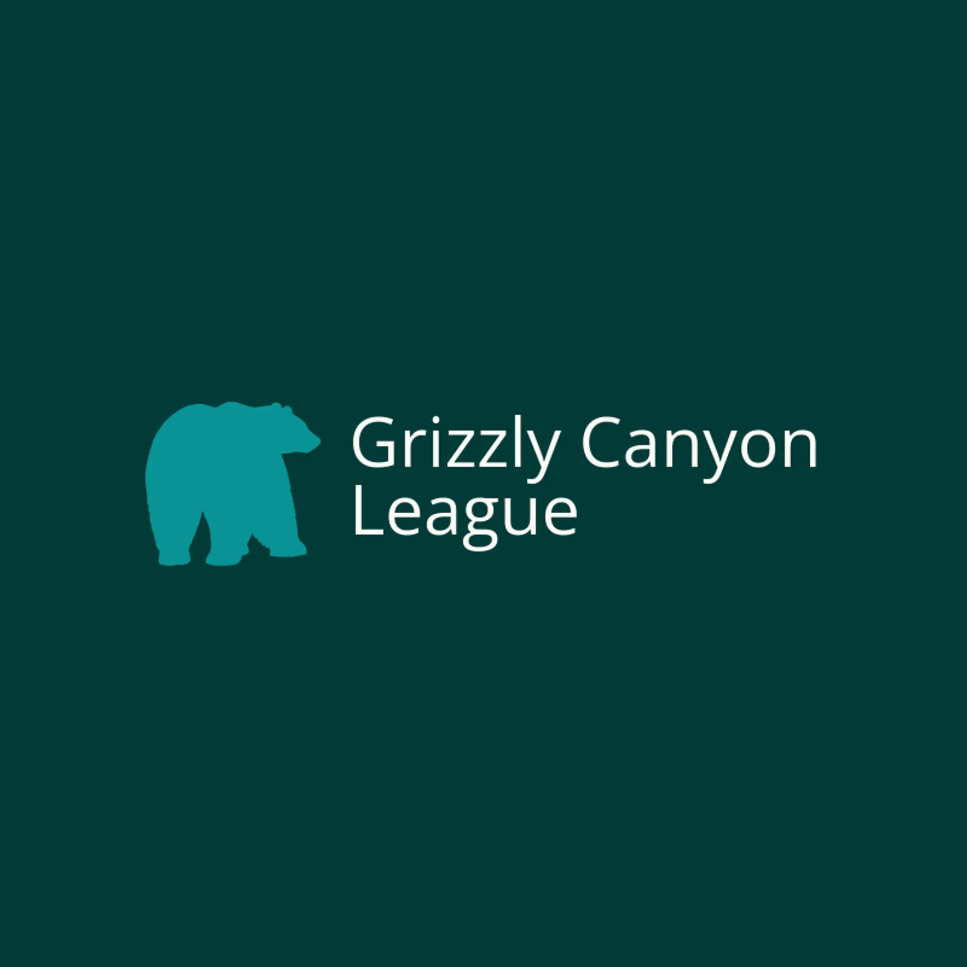 Grizzly Canyon League logo for grizzly