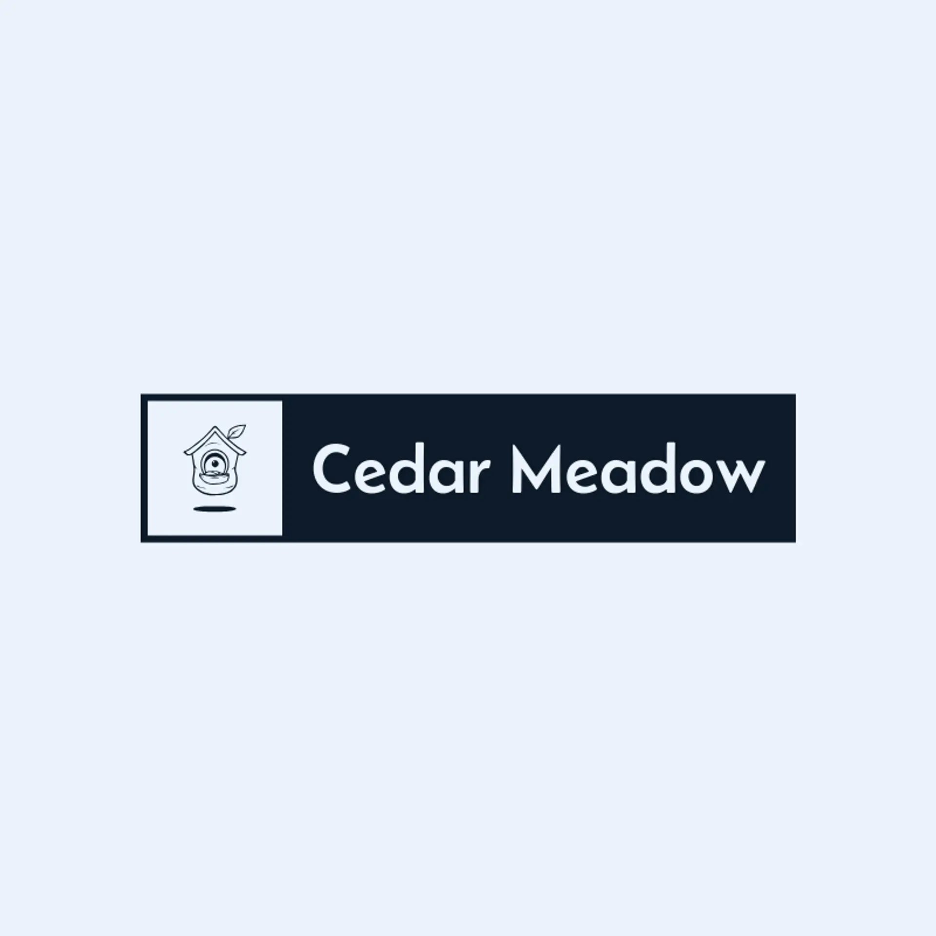 Cedar Meadow logo for birdhouse