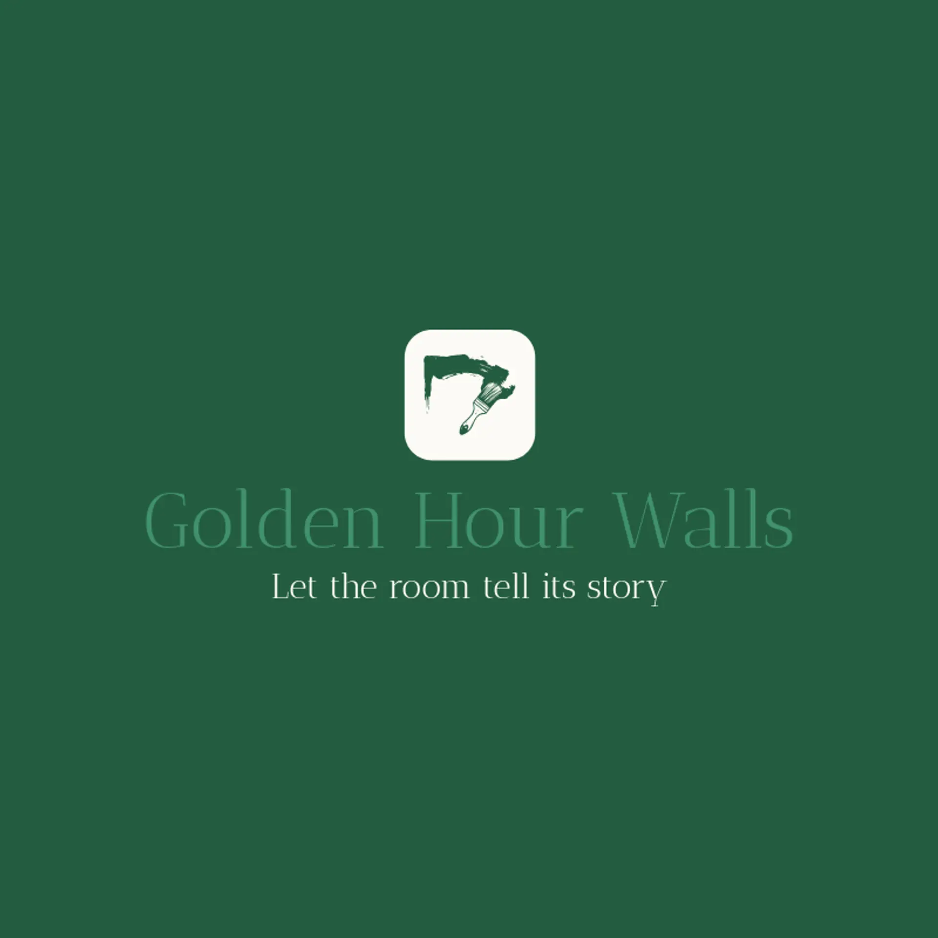 Golden Hour Walls logo for mural