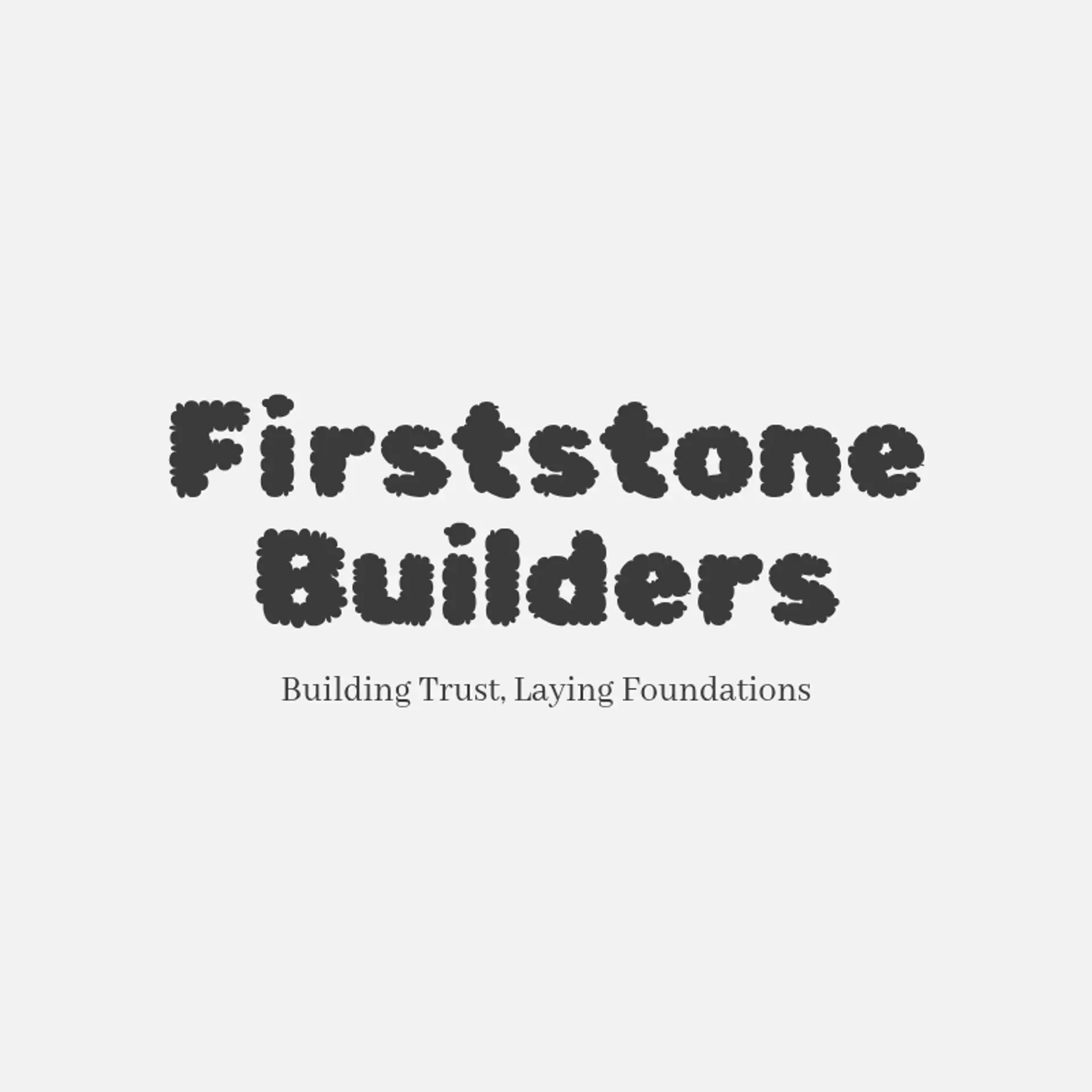 FirstStone Builders logo for construction