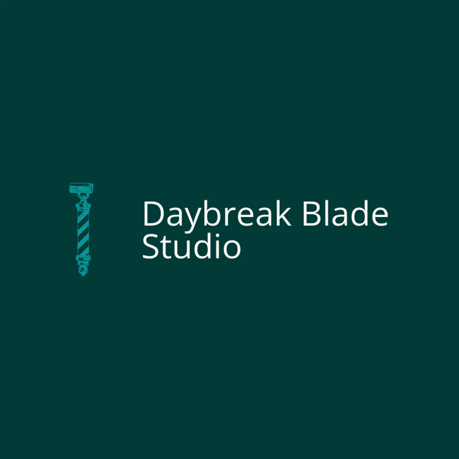 Daybreak Blade Studio logo for razor