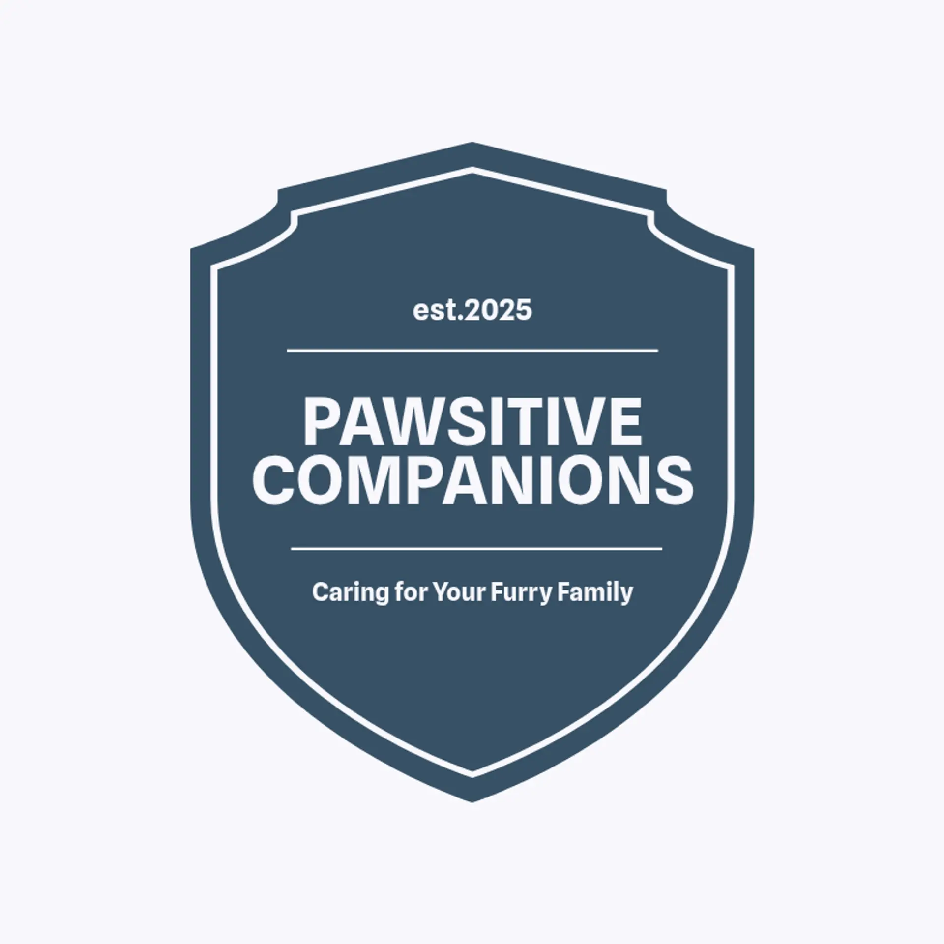 Pawsitive Vibes logo for pet care