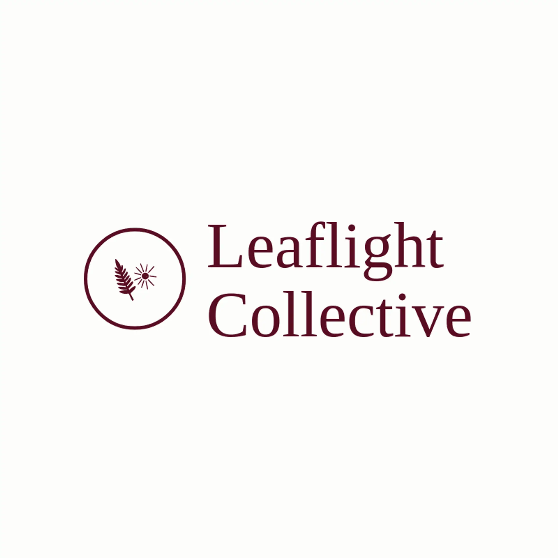 Leaflight Collective logo for fern