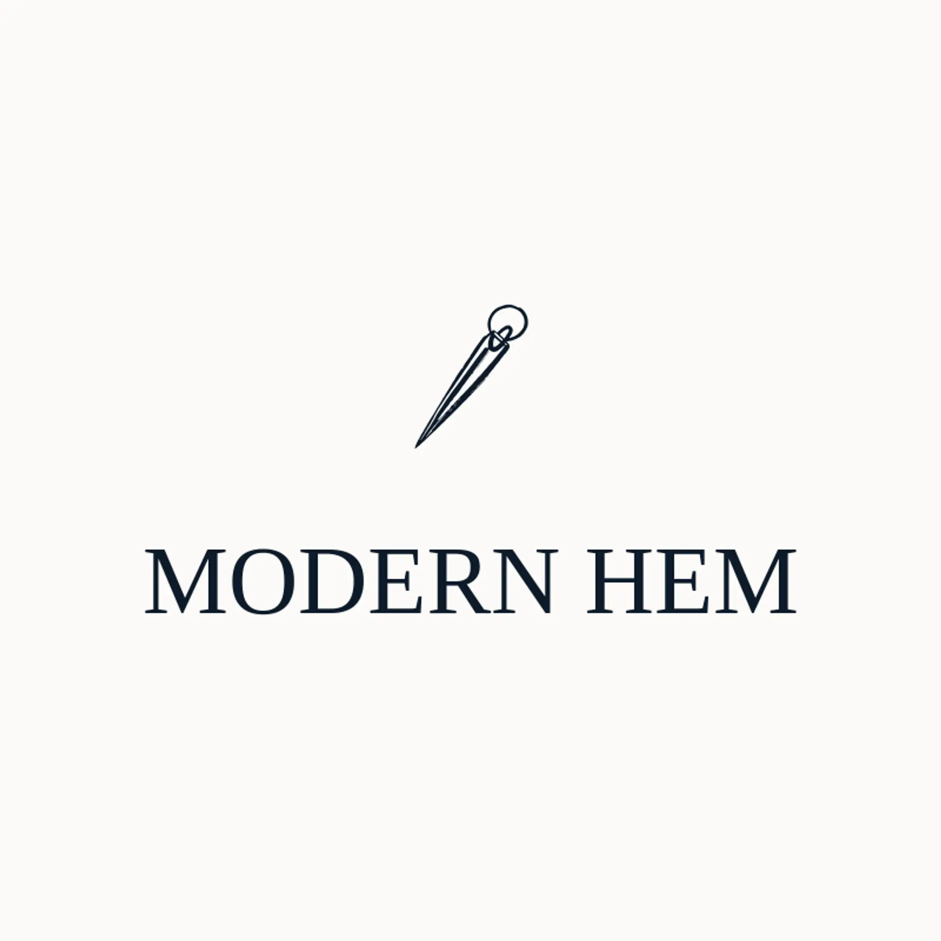 Modern Hem logo for clothing store