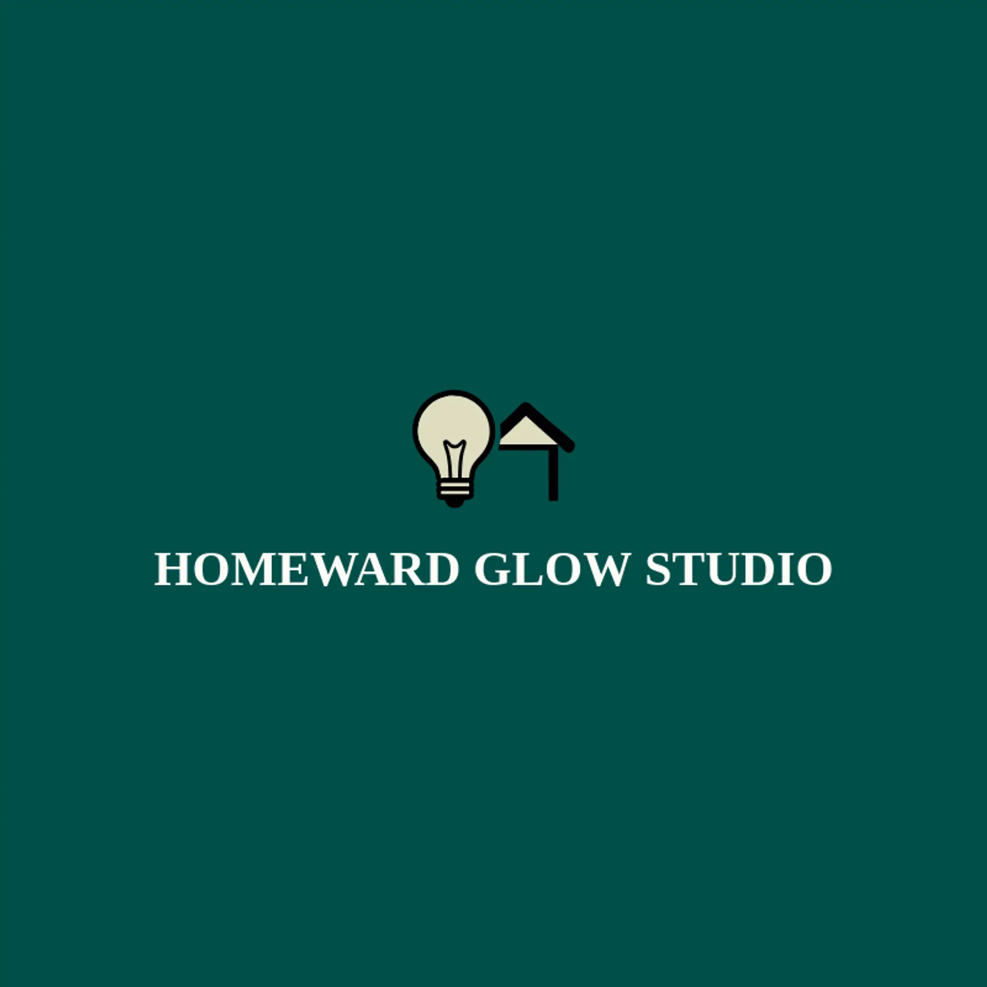 Homeward Glow Studio logo for lightbulb