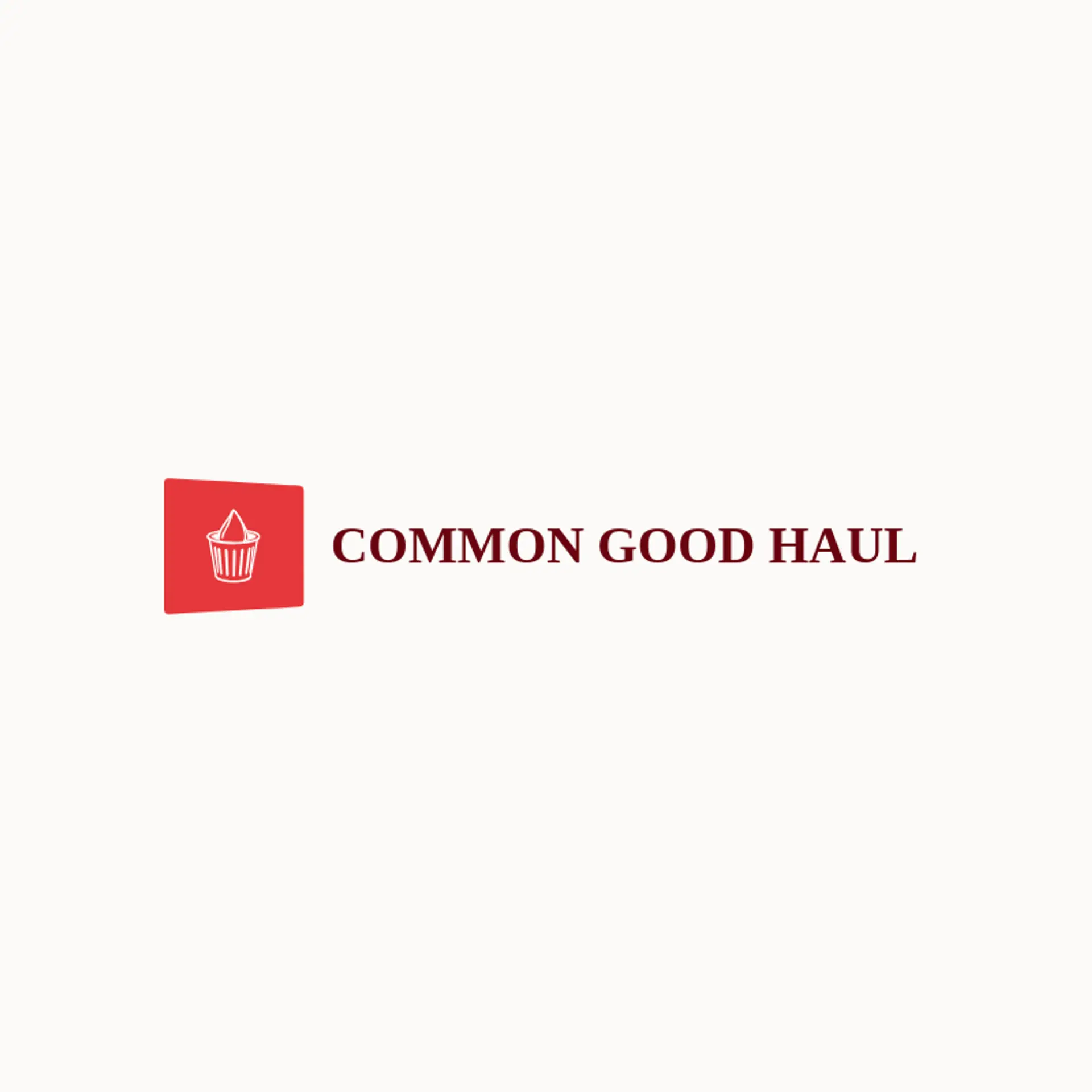 Common Good Haul logo for trash