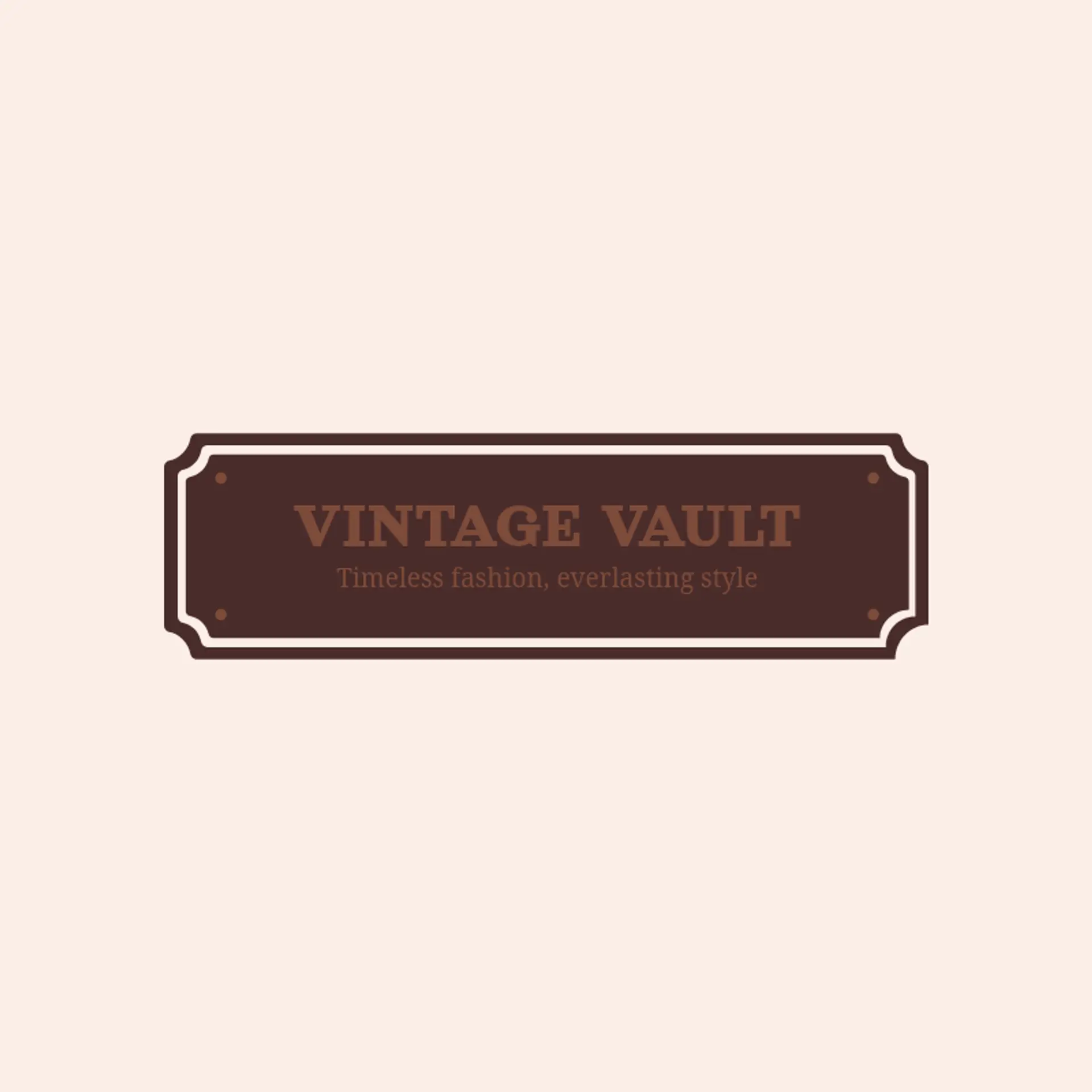 Vintage Vault logo for classic fashion