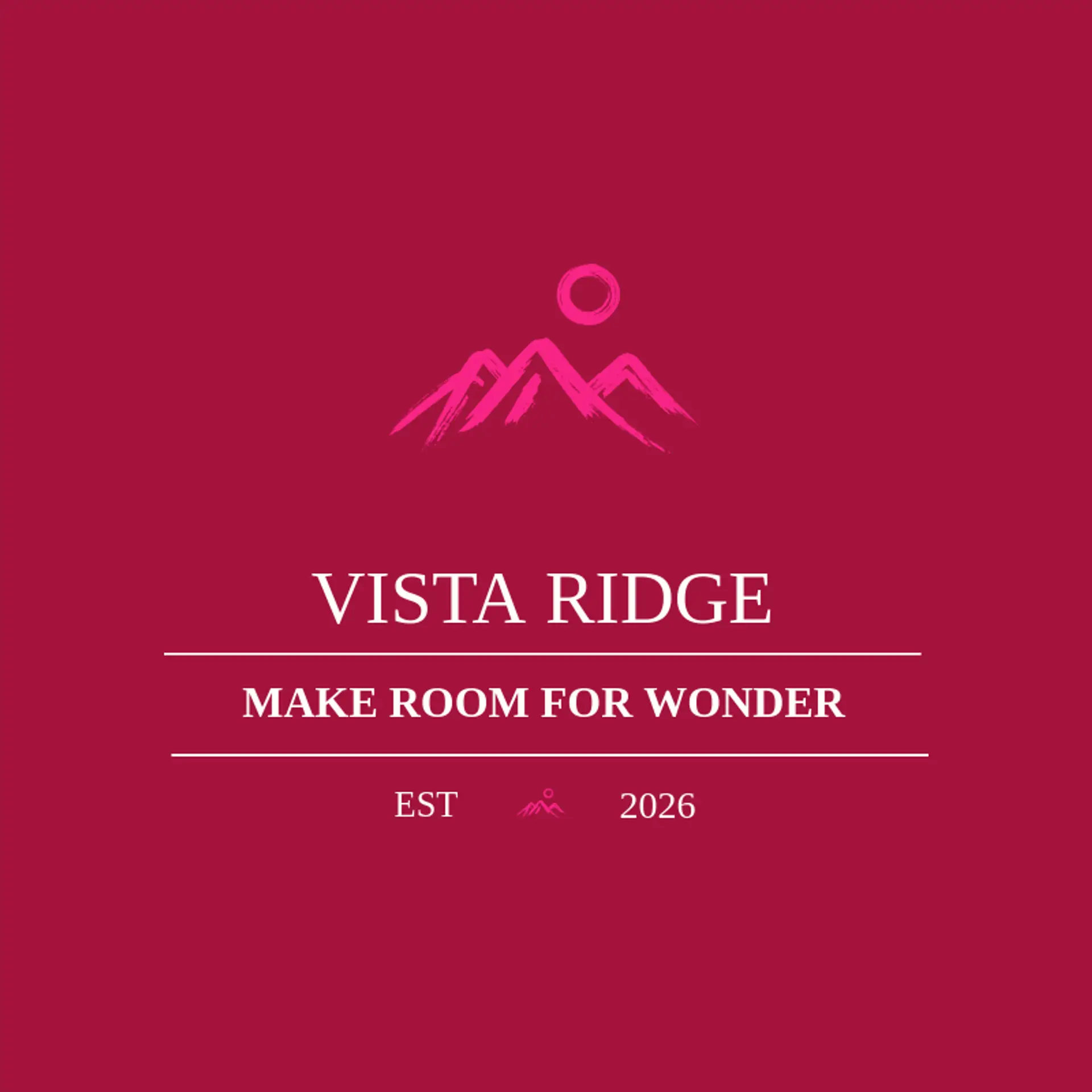 Vista Ridge logo for landscape