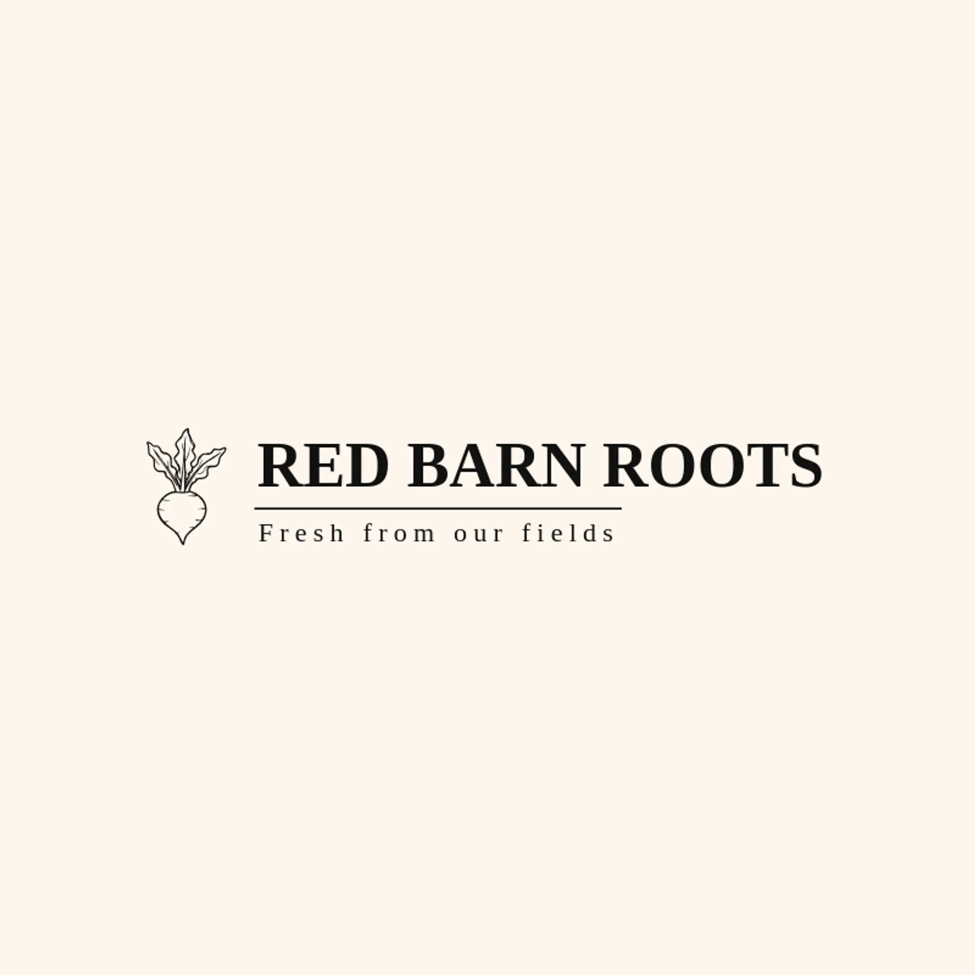 Red Barn Roots logo for harvest