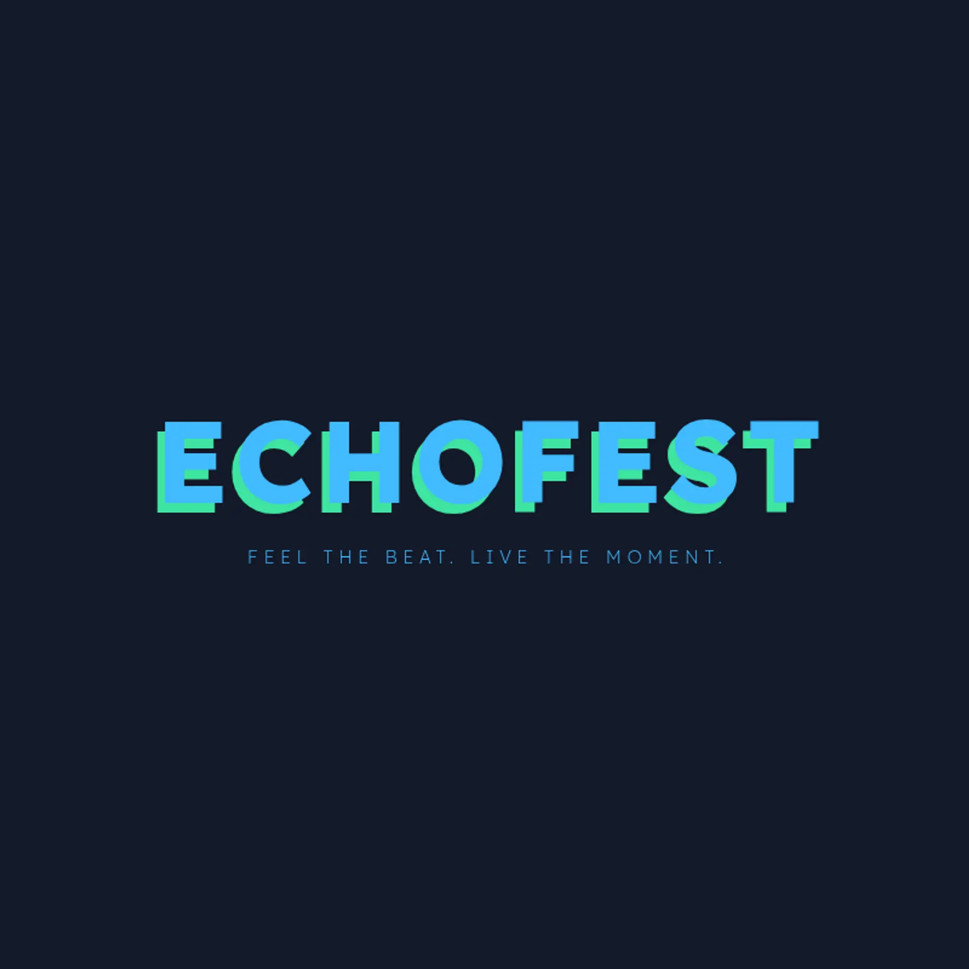 EchoFest logo for music festival