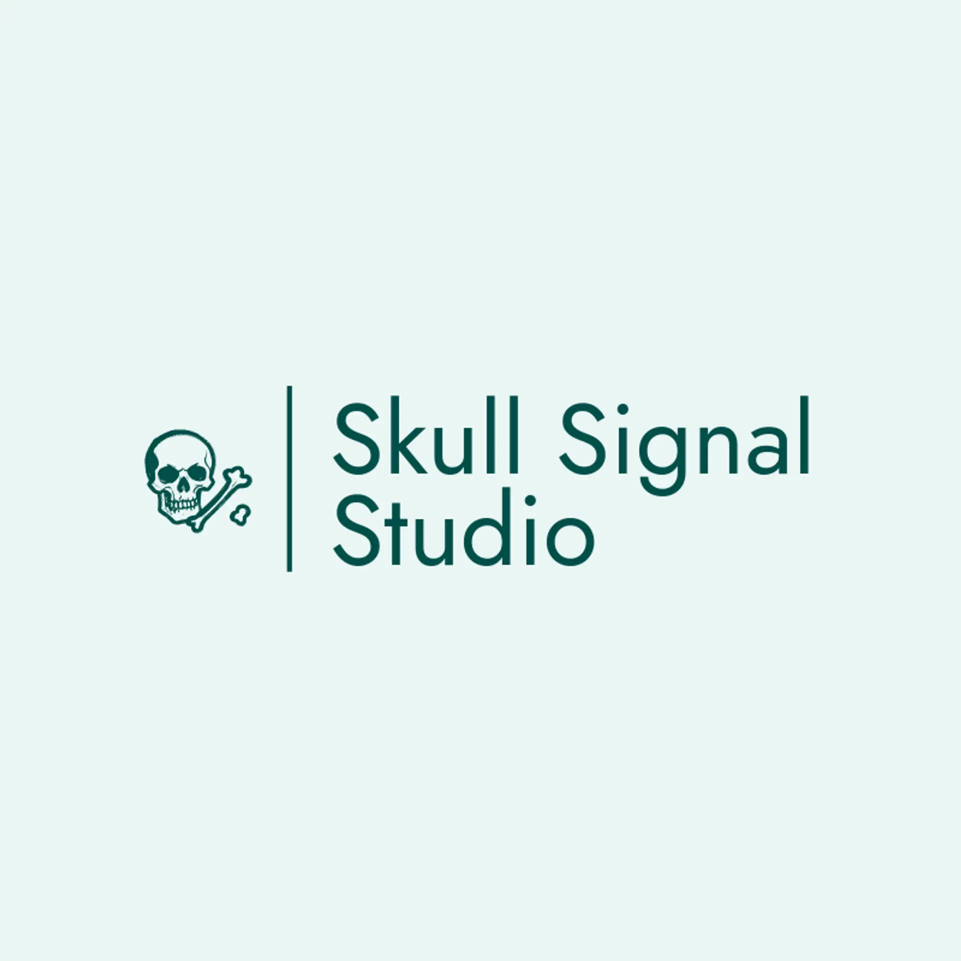 Skull Signal Studio logo for zombie