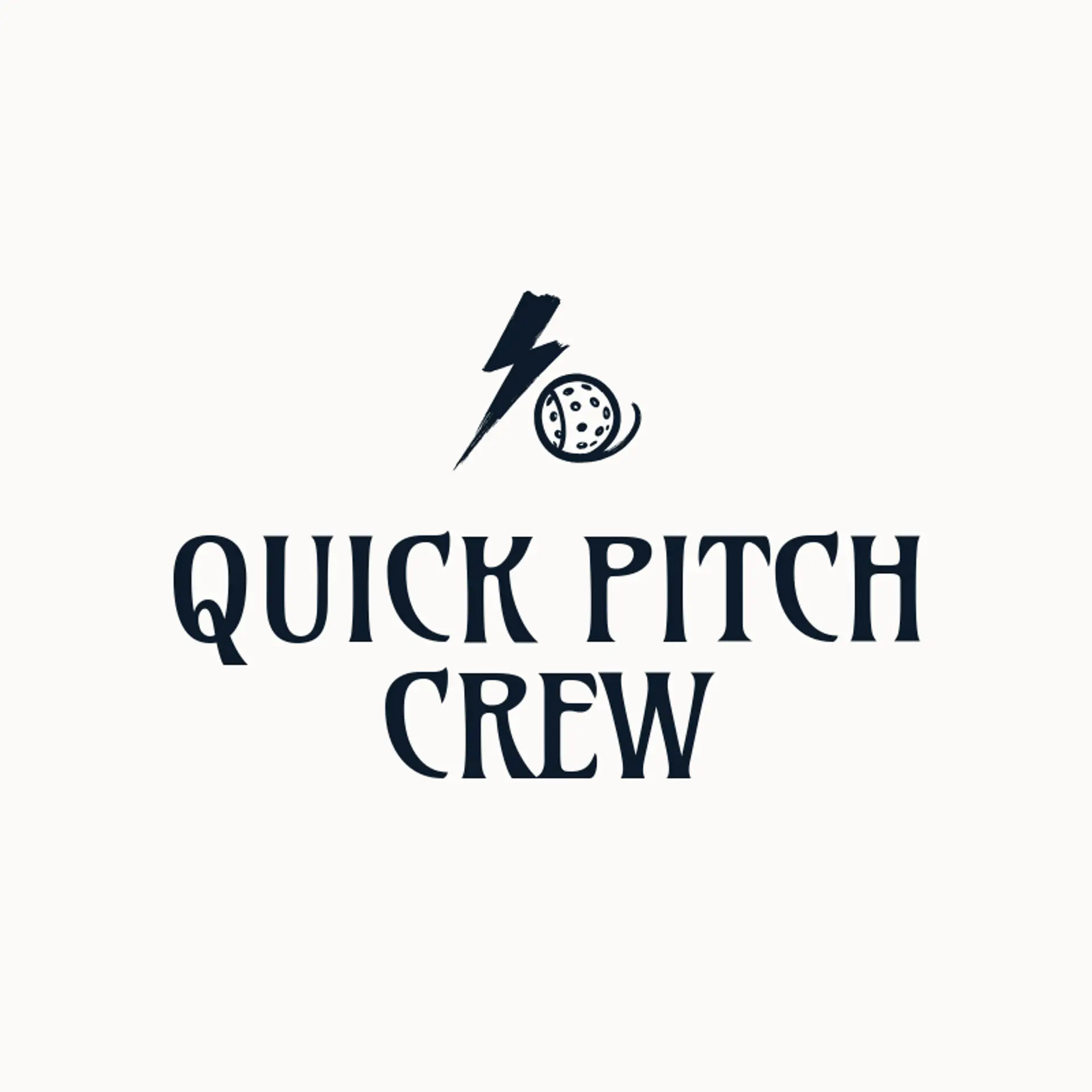 Quick Pitch Crew logo for wiffleball