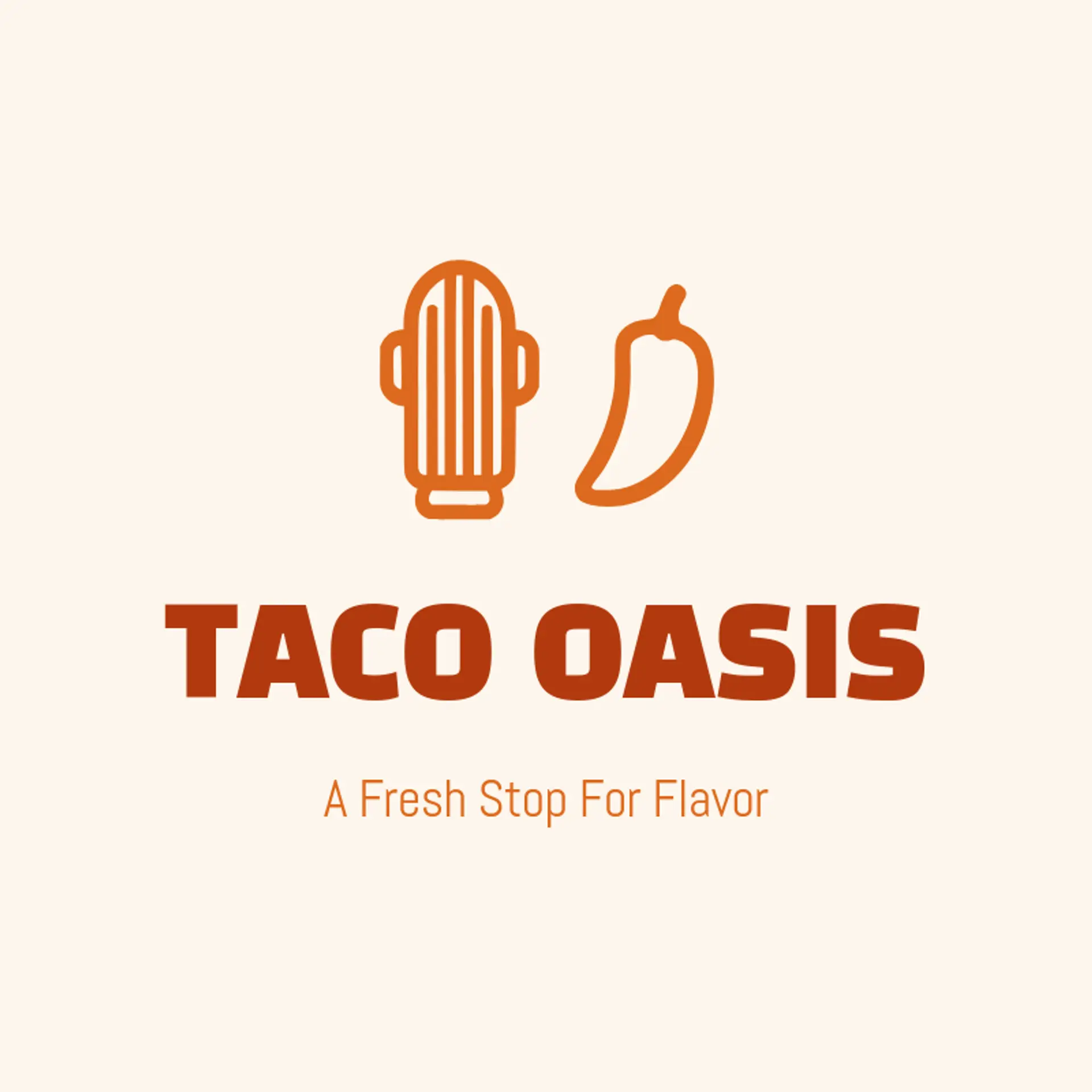 Taco Oasis logo for taco