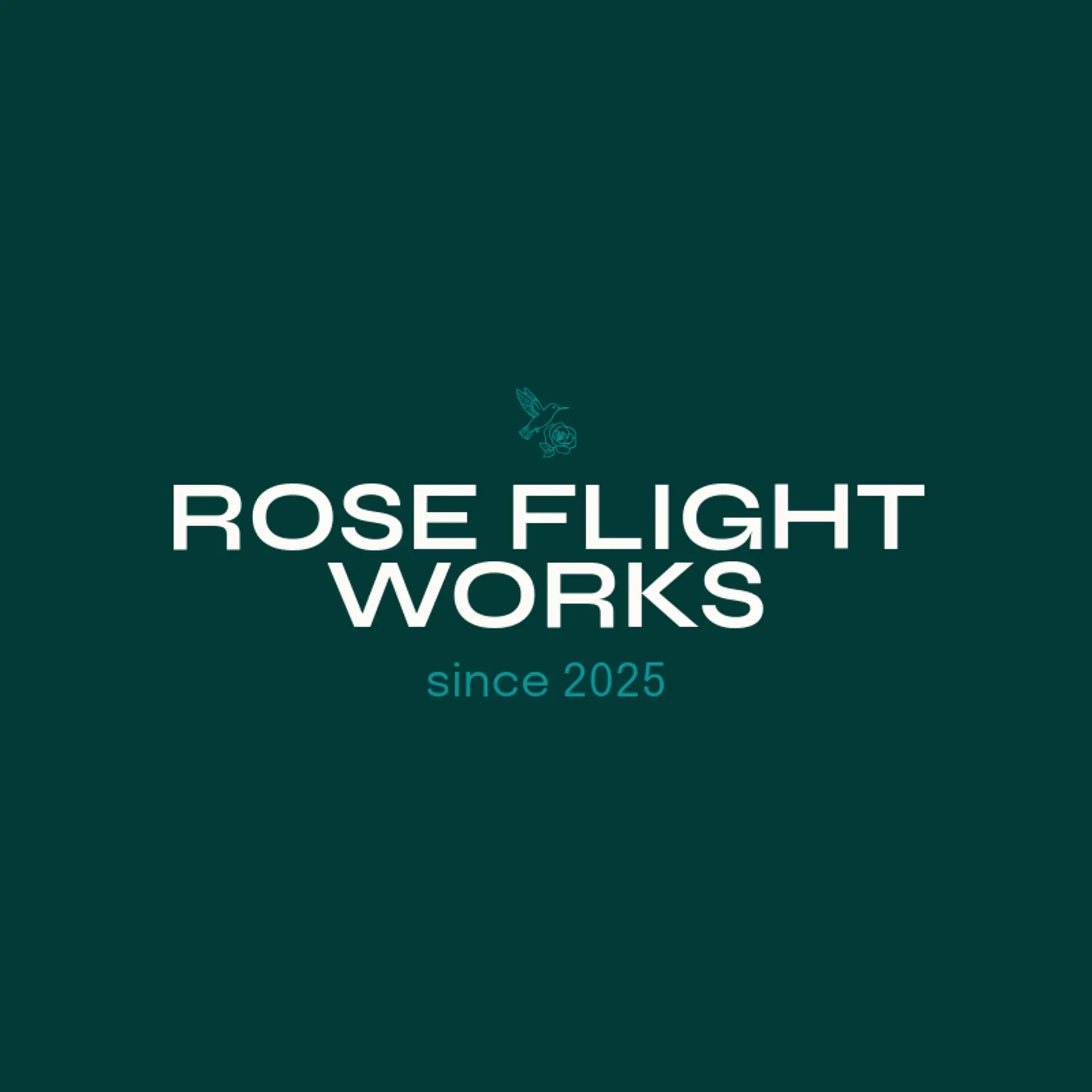 Rose Flight Works logo for hummingbird