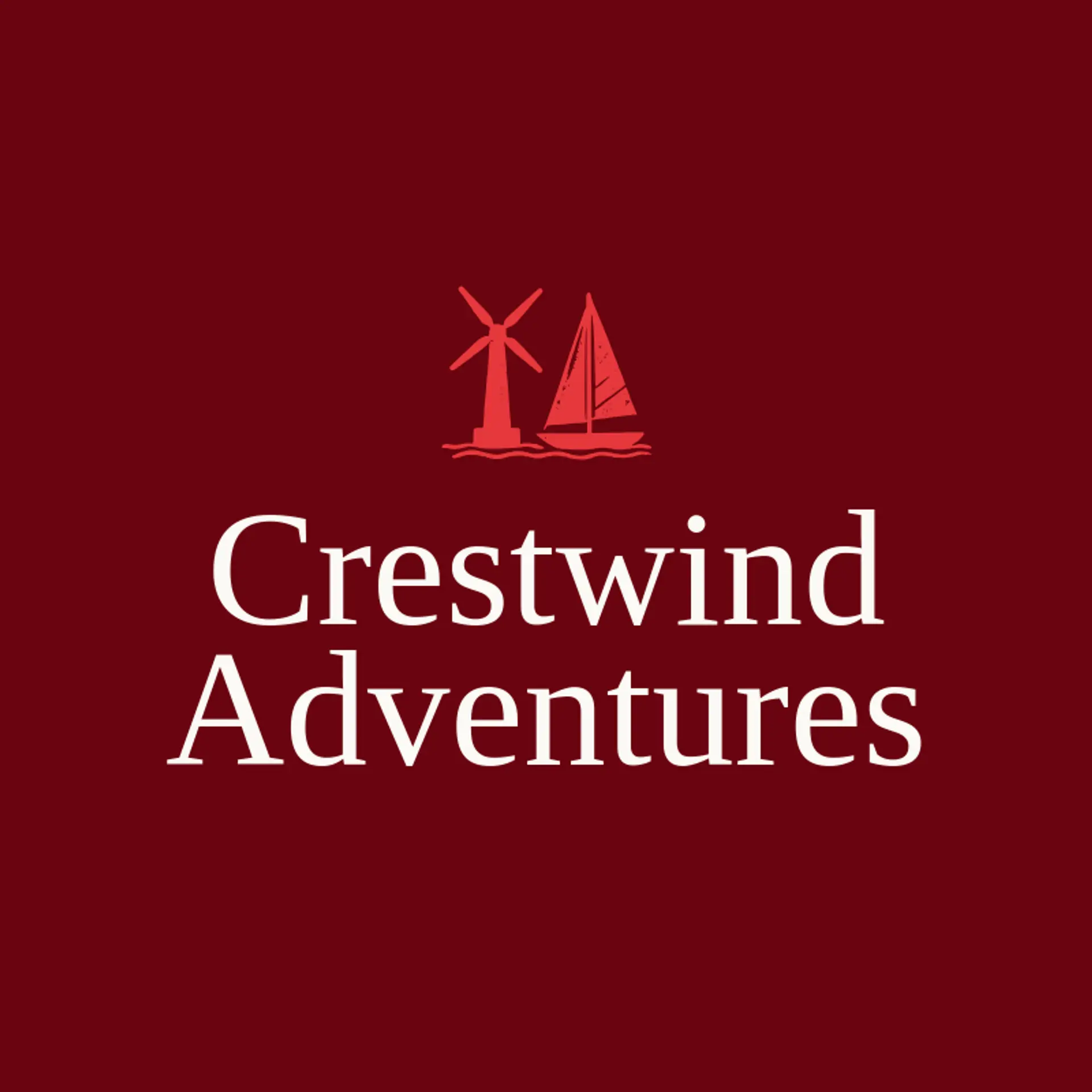Crestwind Adventures logo for wind