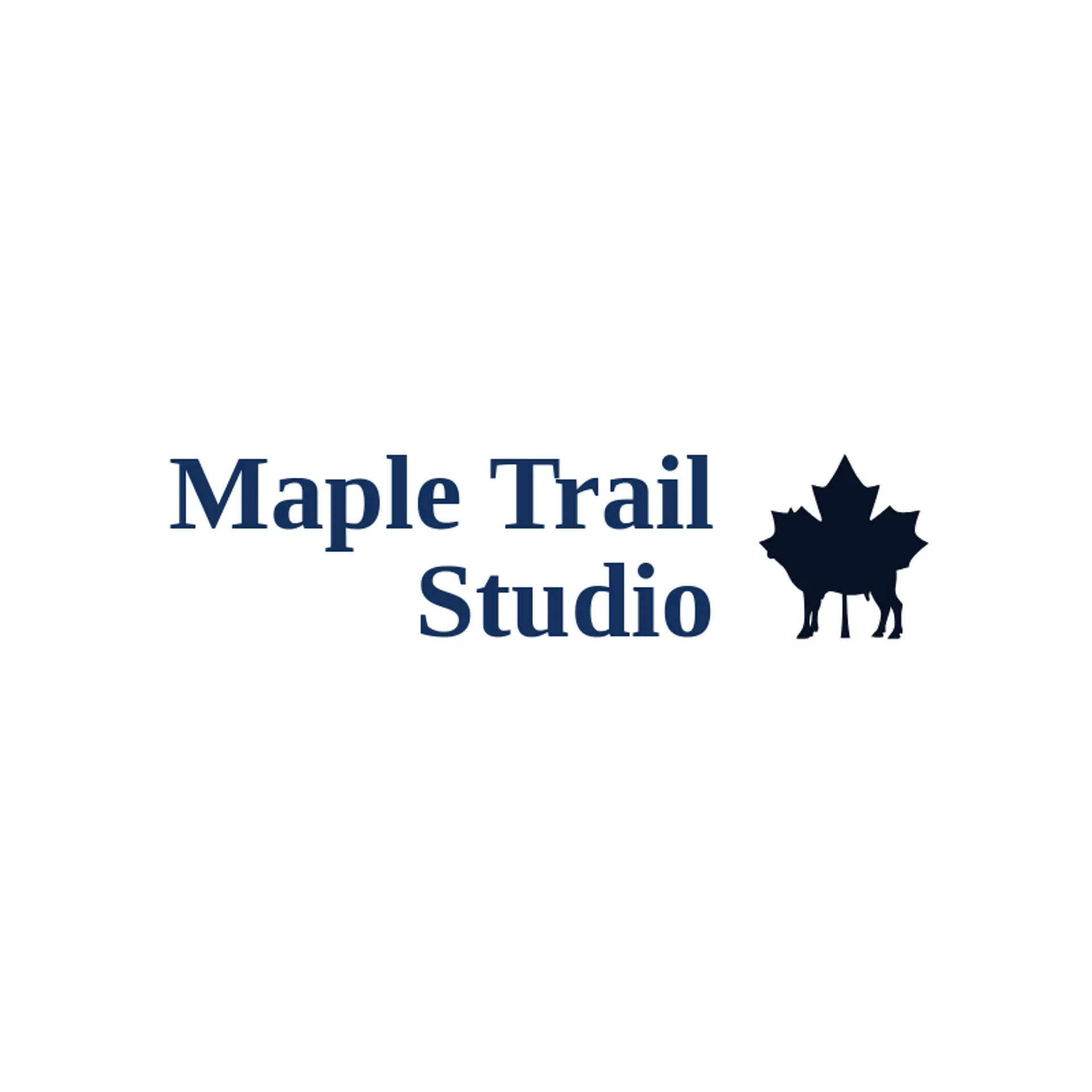 Maple Trail Studio logo for moose