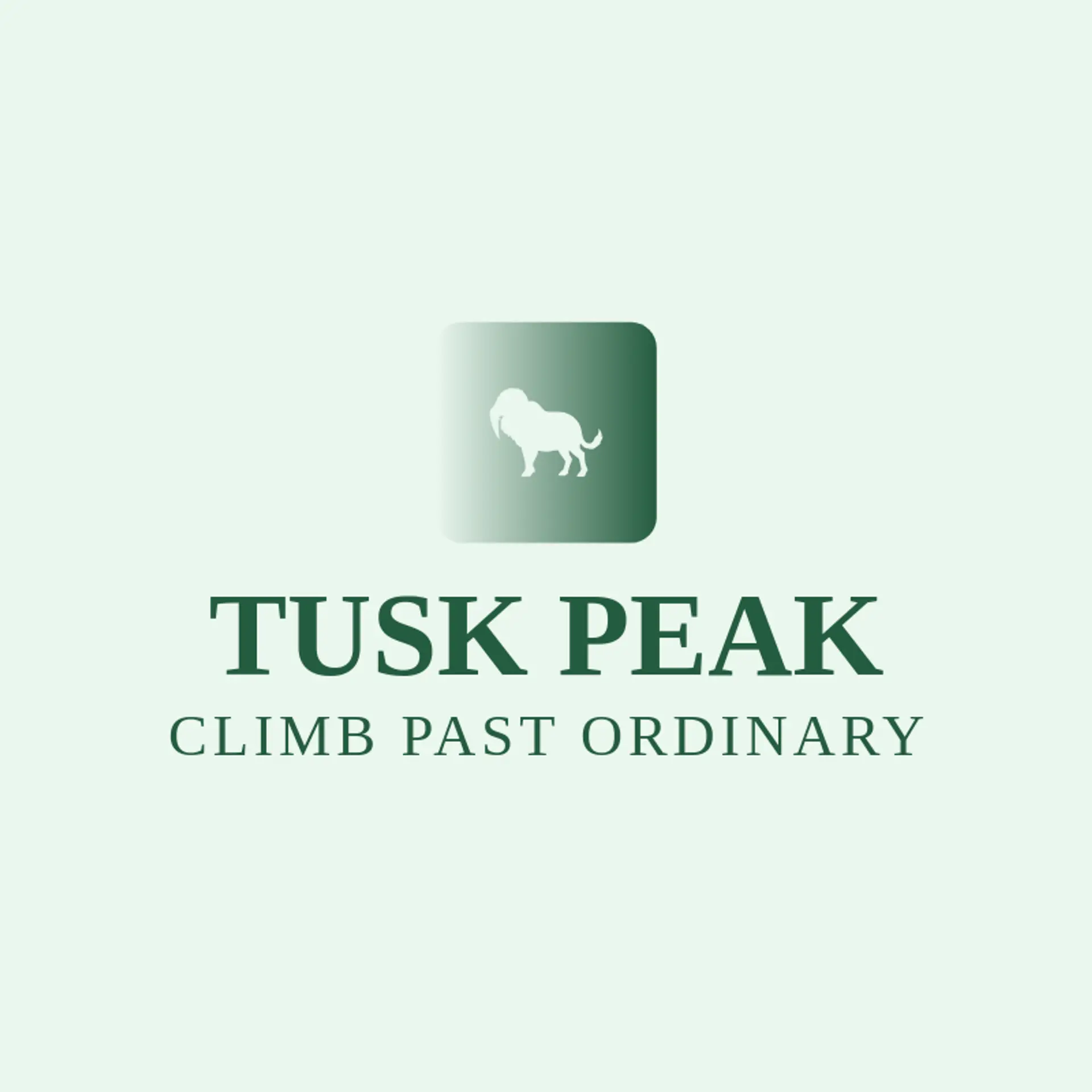Tusk Peak logo for mammoth