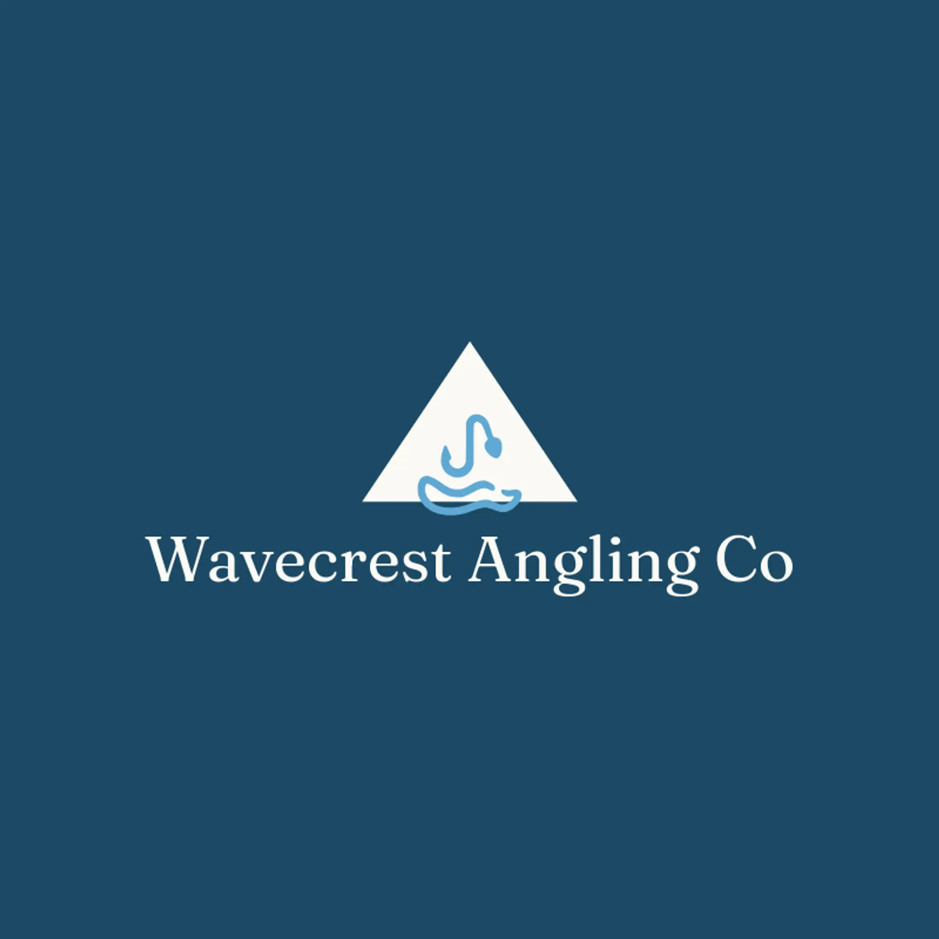 Wavecrest Angling Co logo for fishing