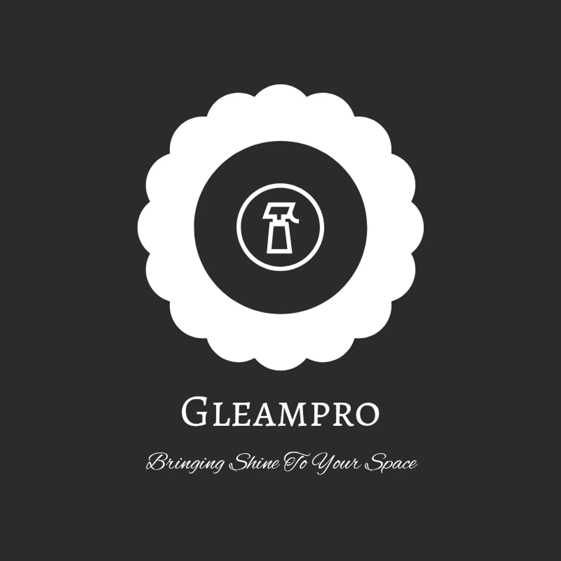GleamPro logo for cleaning company