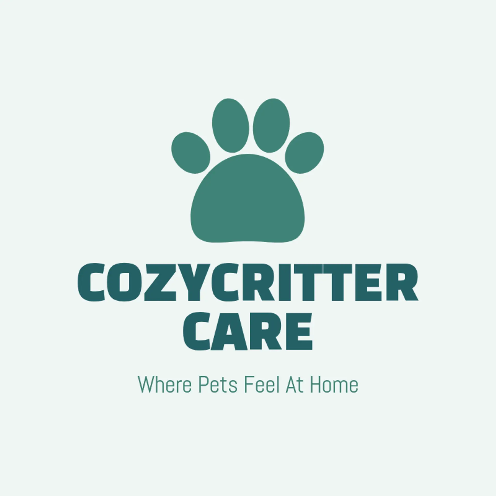 CozyCritter Care logo for pet sitting