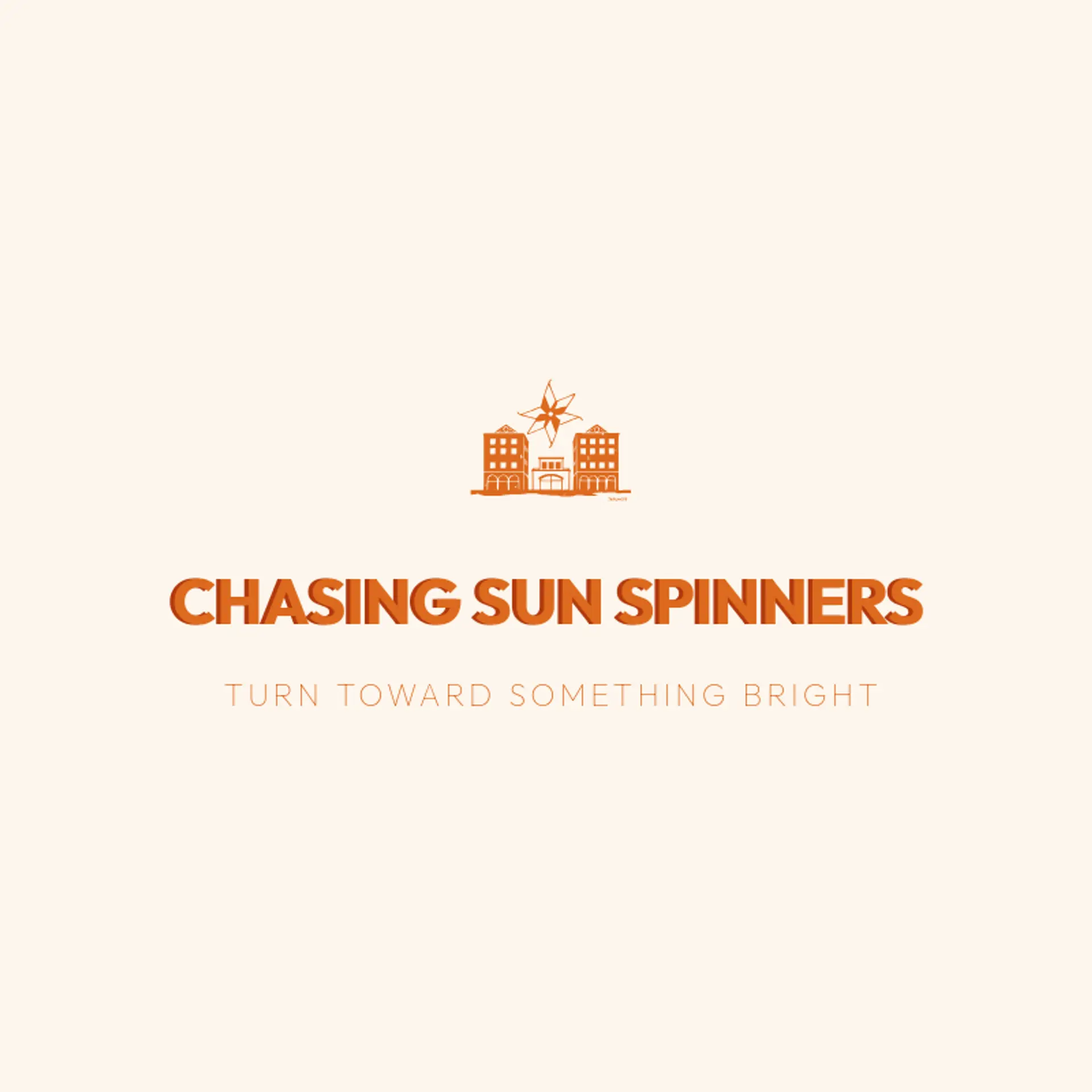 Chasing Sun Spinners logo for pinwheel