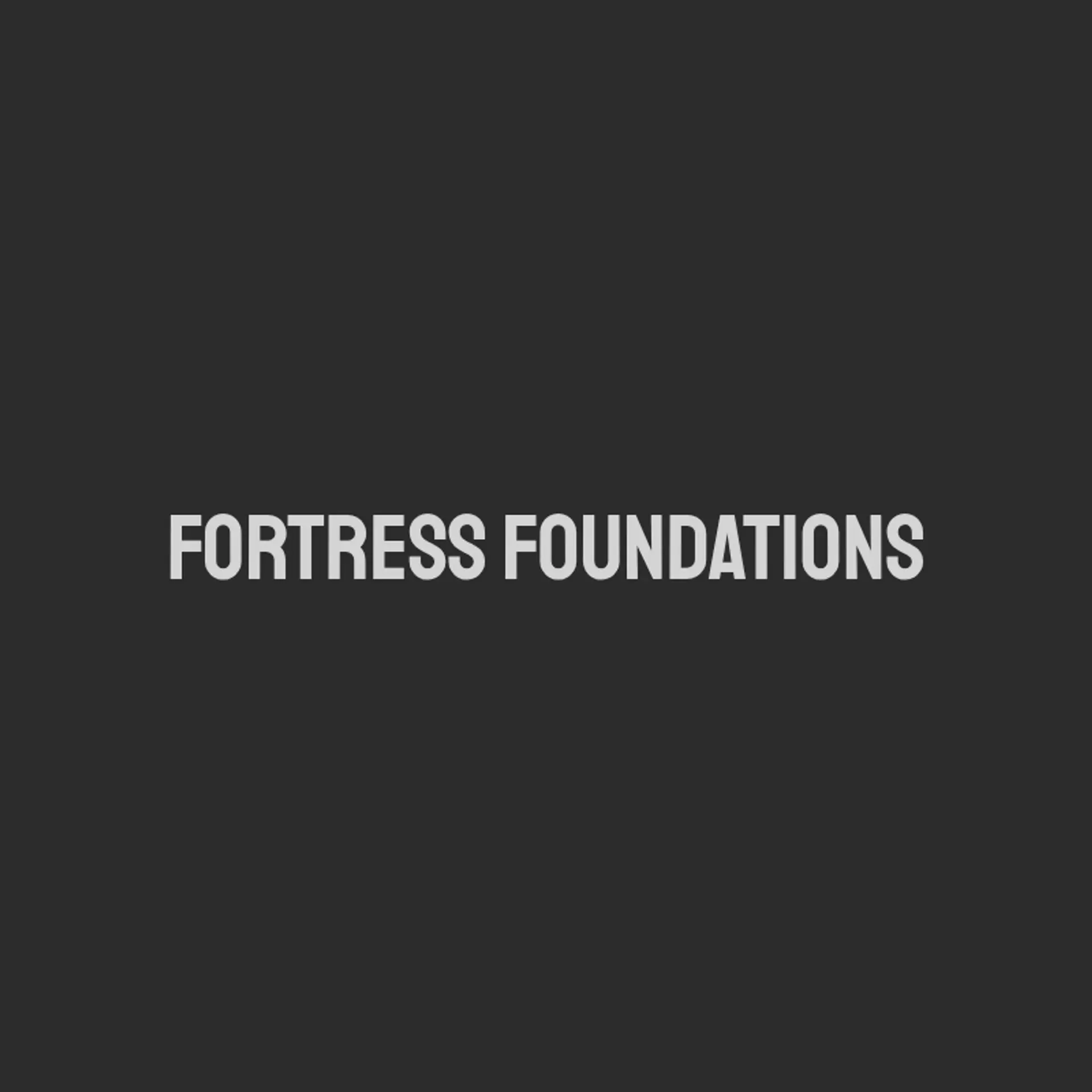 Fortress Foundations logo for concrete construction
