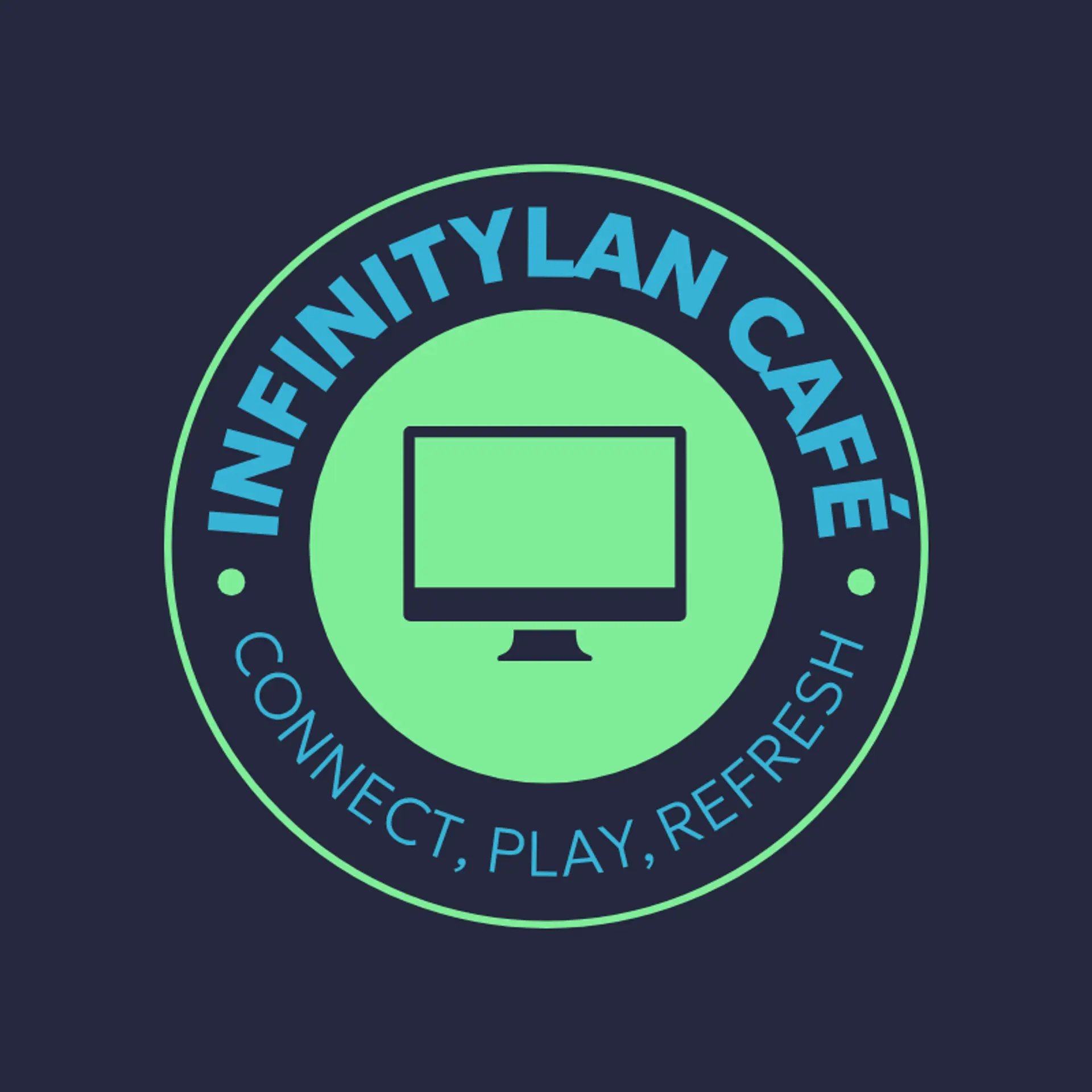 InfinityLAN Café logo for internet cafe