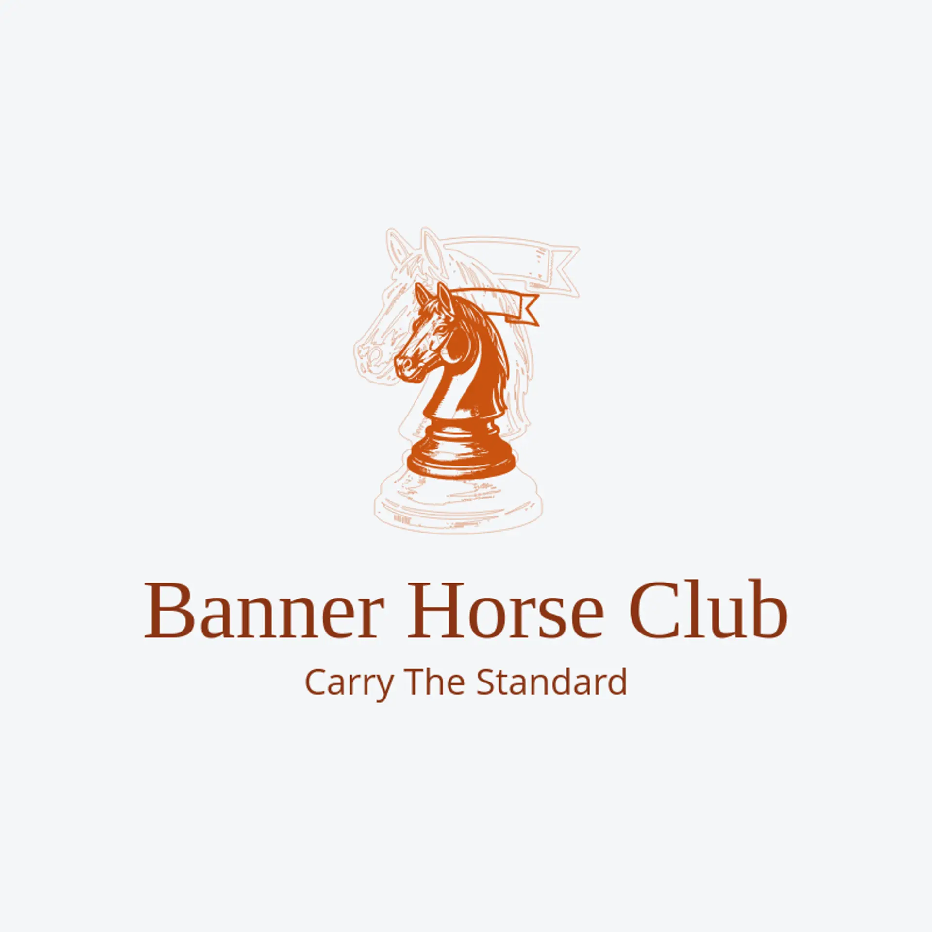 Banner Horse Club logo for knight