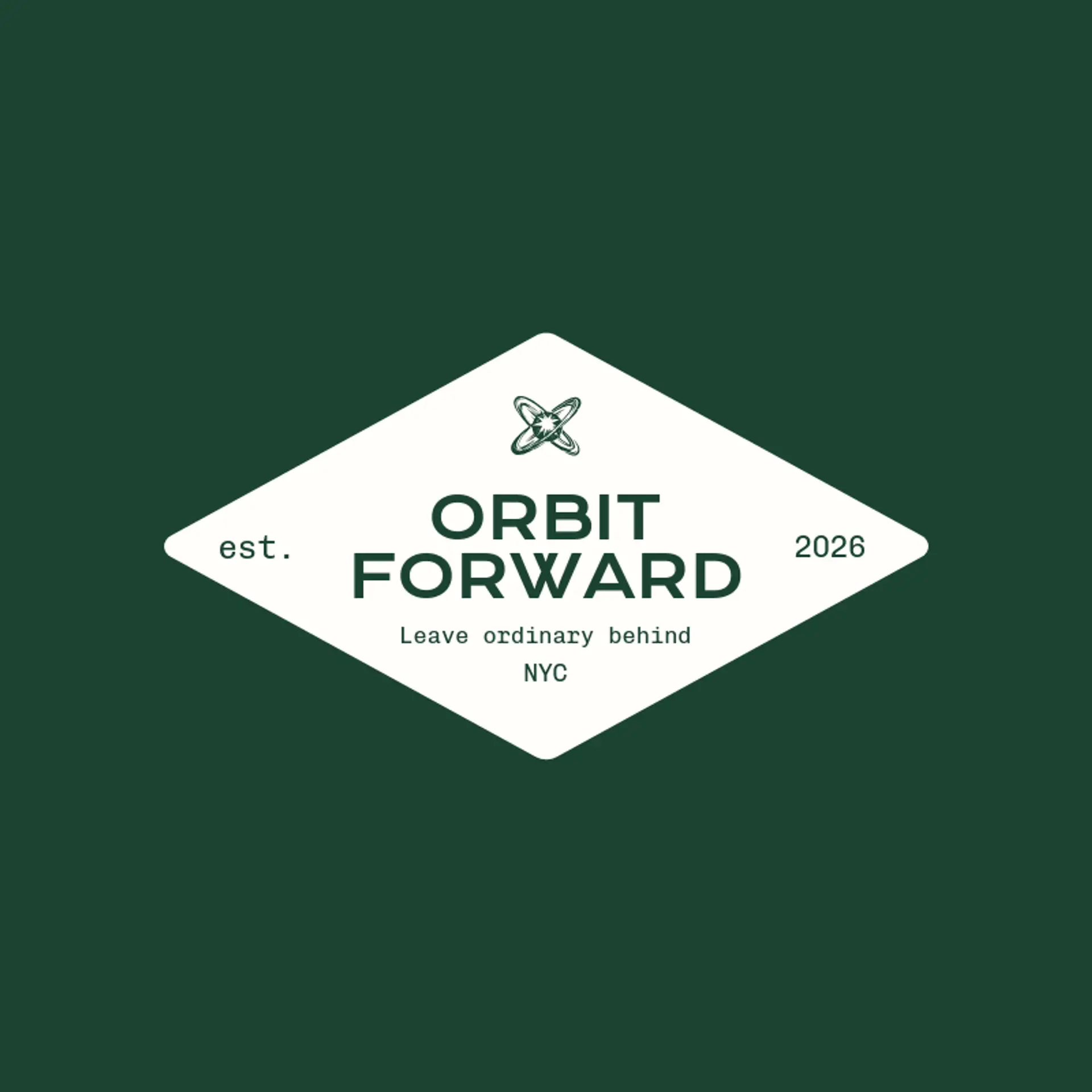 Orbit Forward logo for space