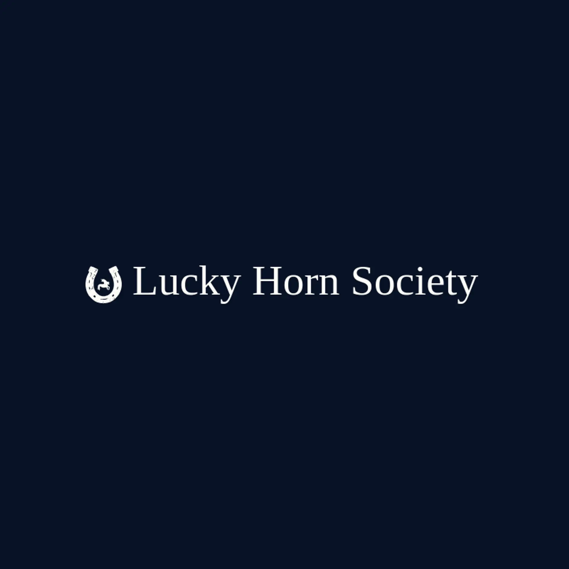 Lucky Horn Society logo for unicorn