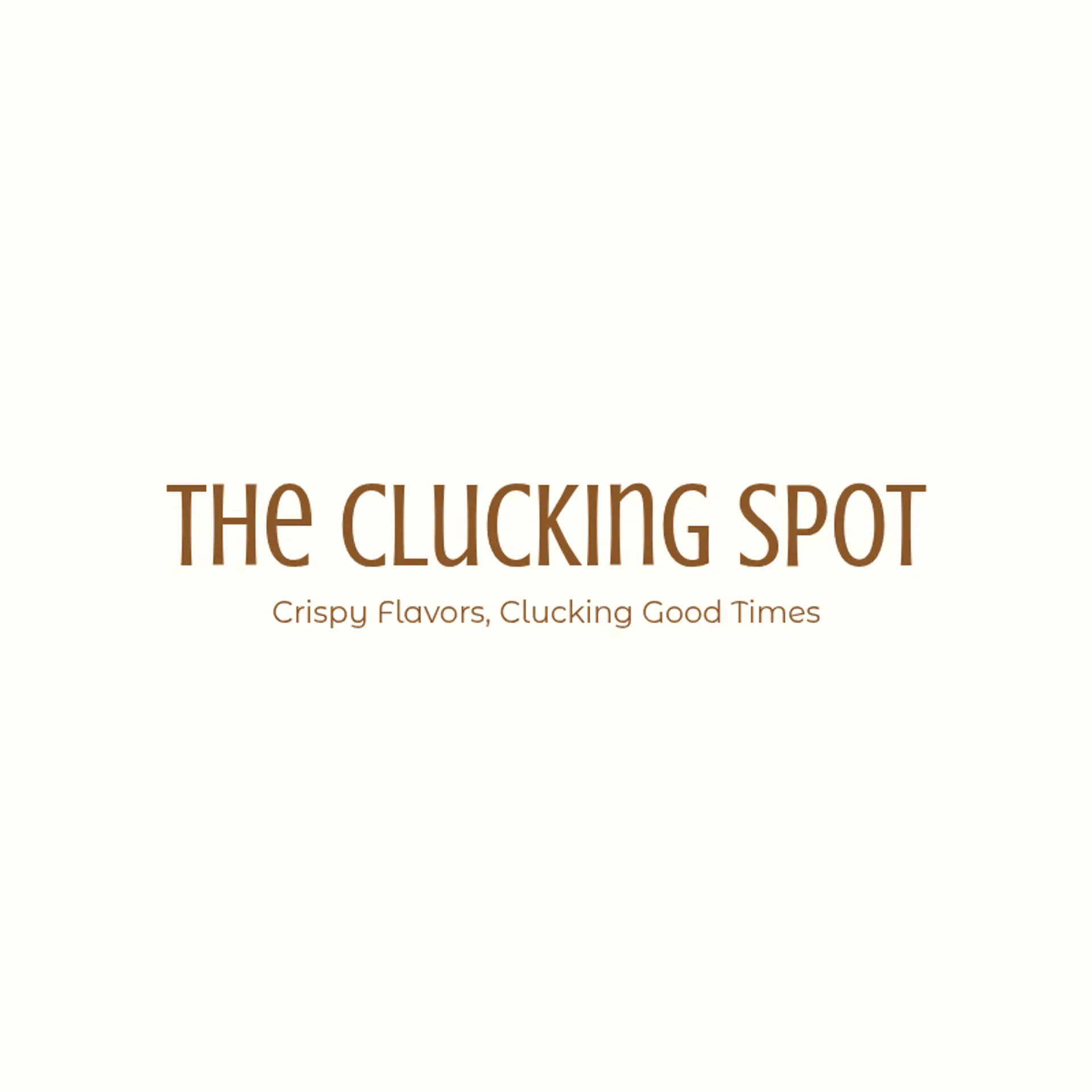The Clucking Spot logo for chicken restaurant
