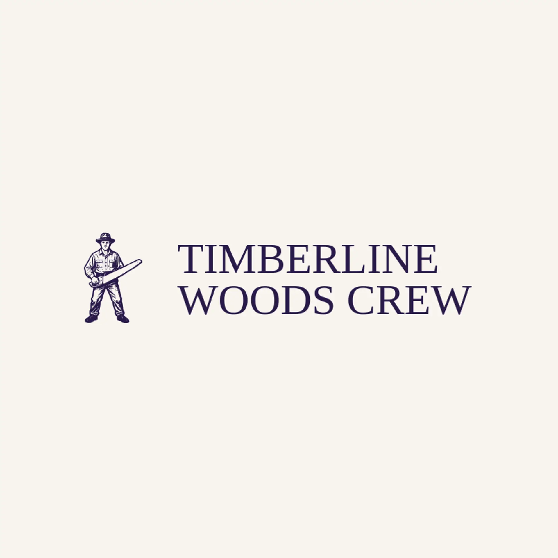 Timberline Woods Crew logo for lumberjack