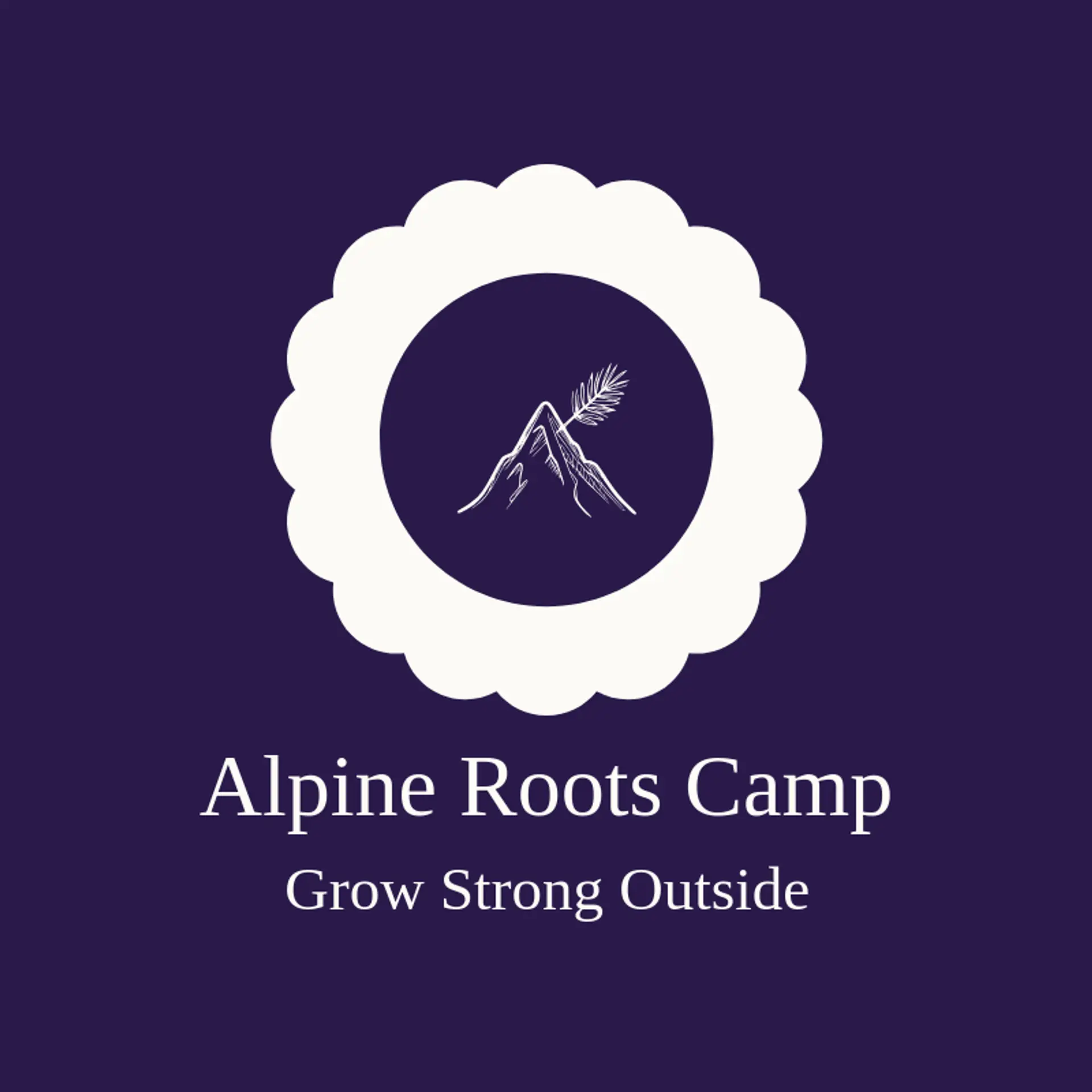 Alpine Roots Camp logo for camp
