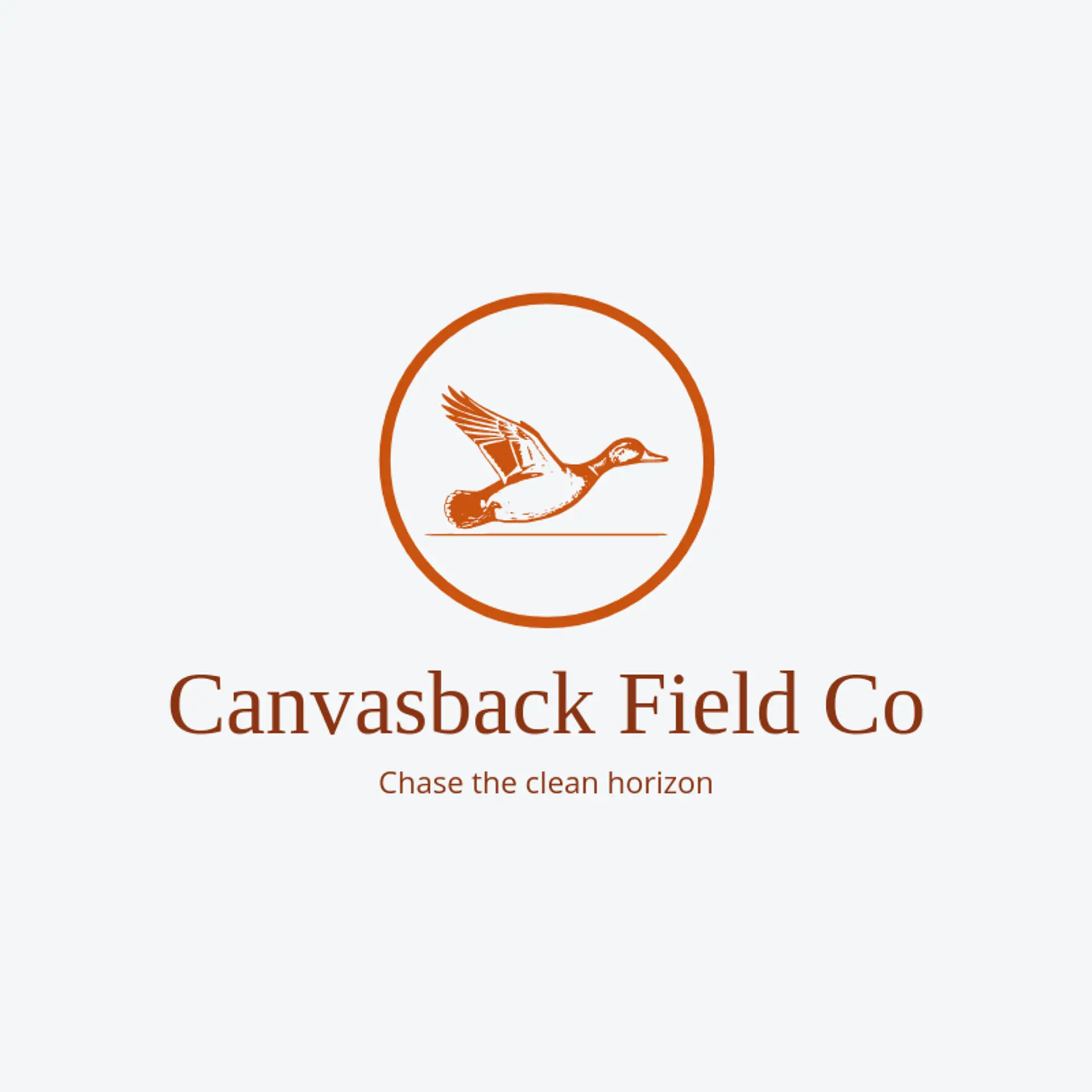 Canvasback Field Co logo for duck hunting