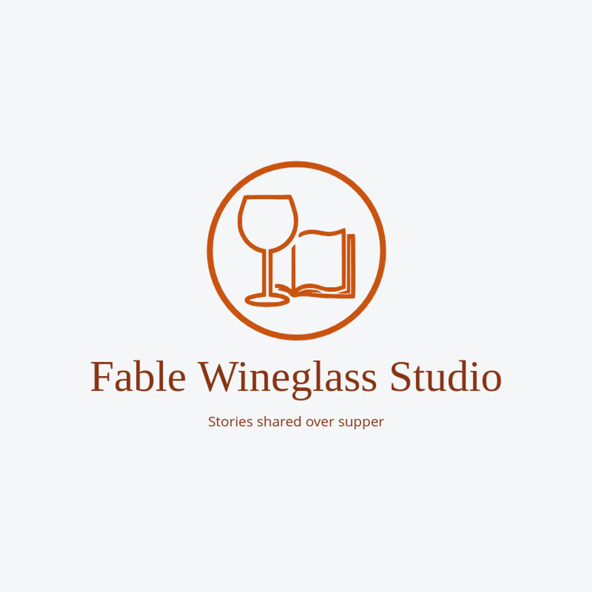 Fable Wineglass Studio logo for wine glass
