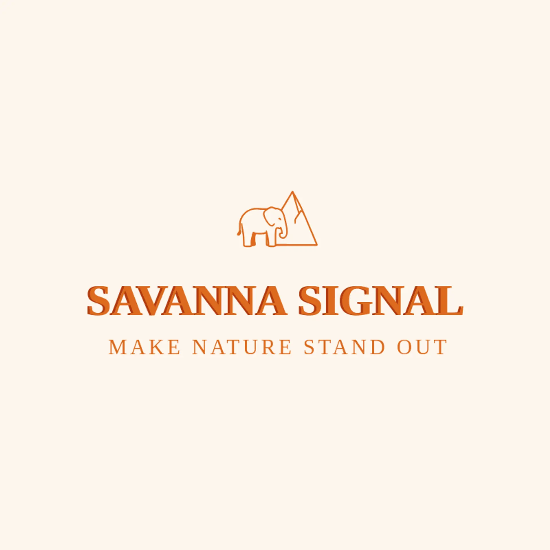 Savanna Signal logo for elephant